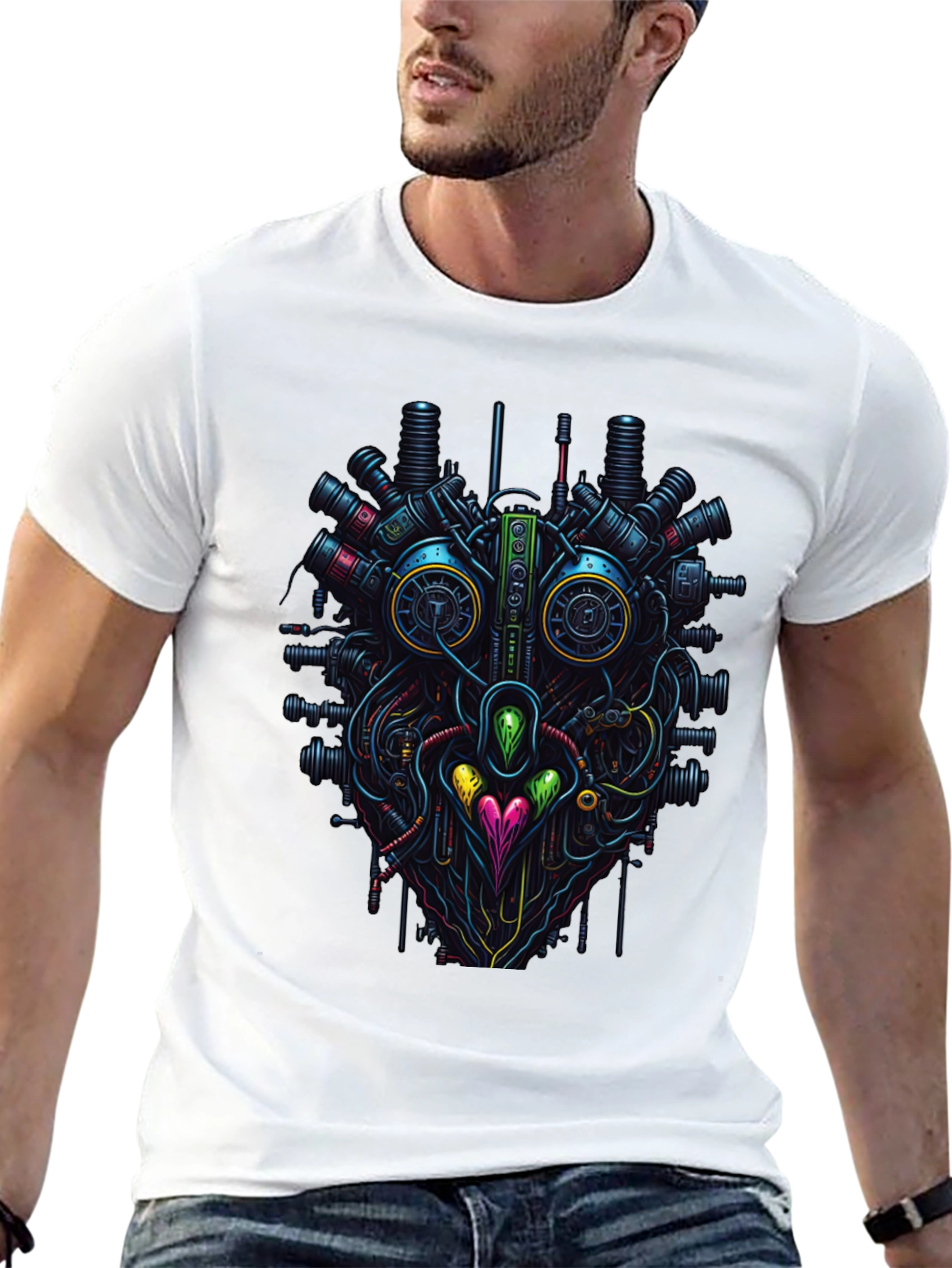 Steampunk Heart T-Shirt - Unique Tech Style