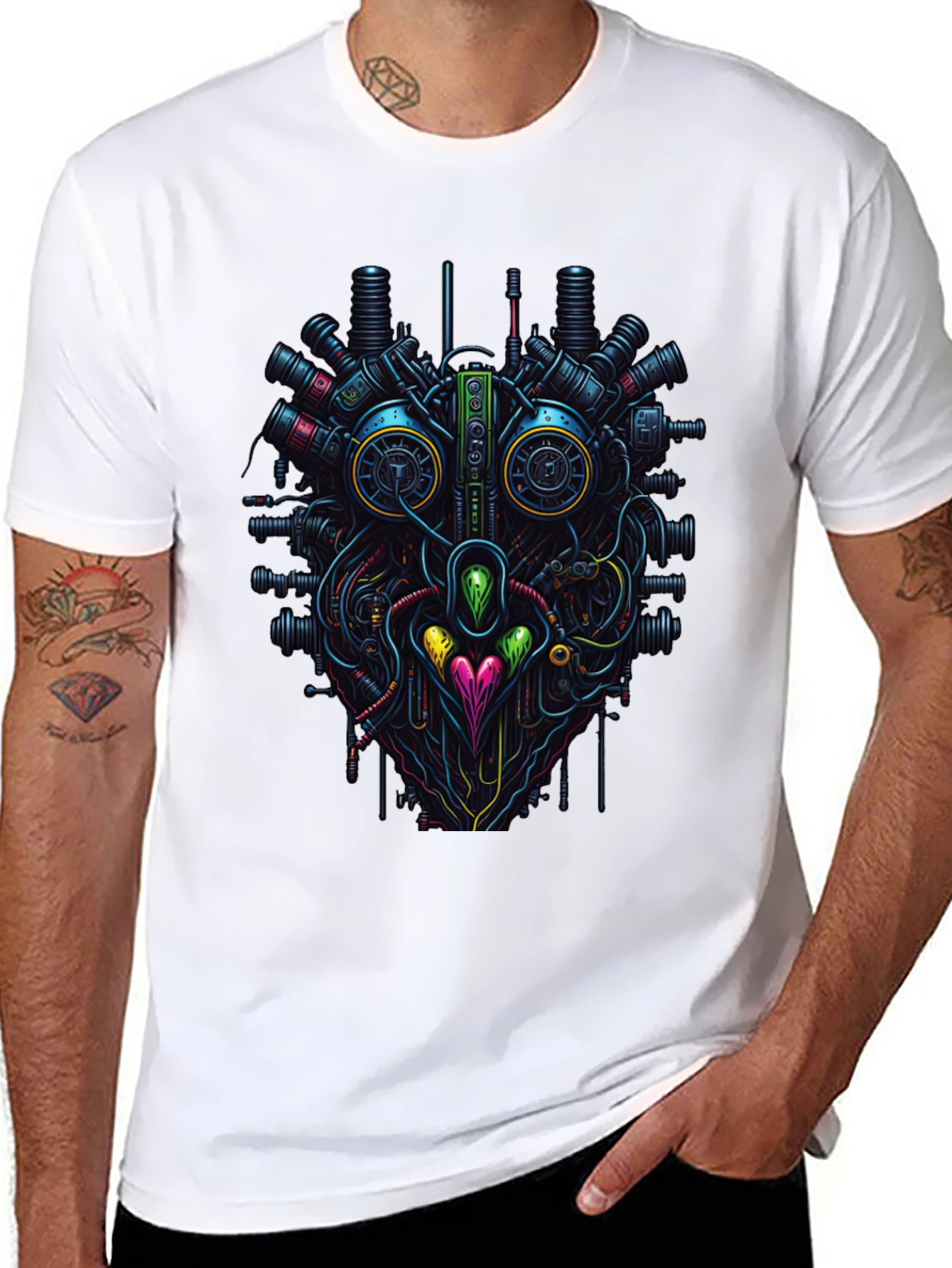 Steampunk Heart T-Shirt - Unique Tech Style