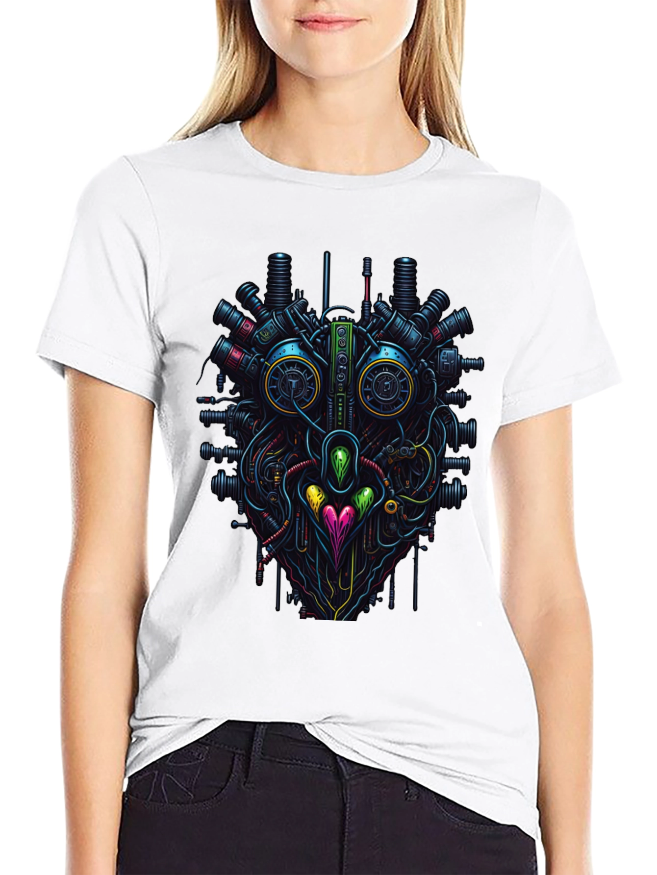 Steampunk Heart T-Shirt - Unique Tech Style