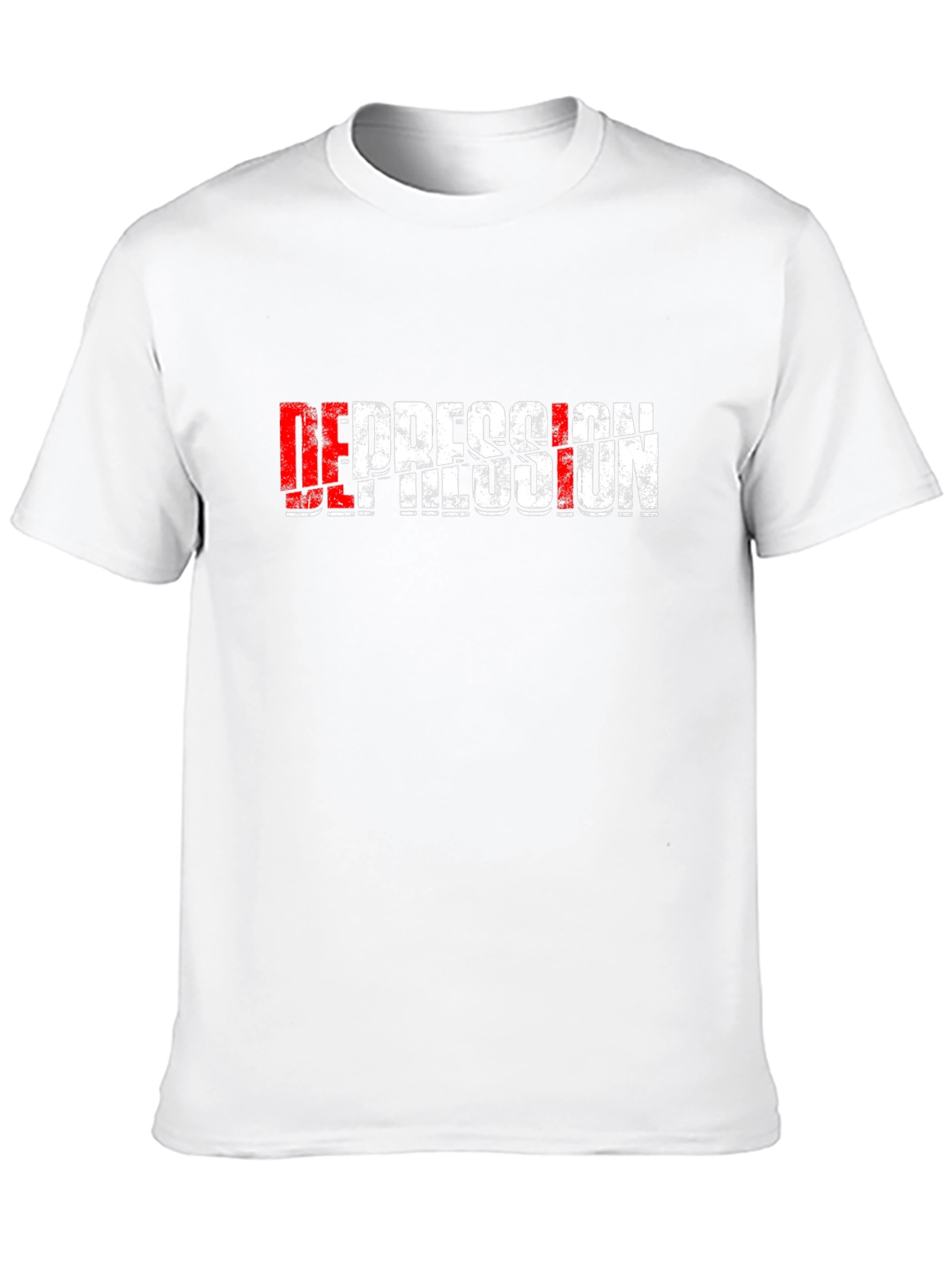 Distressed Depression Graphic T-Shirt