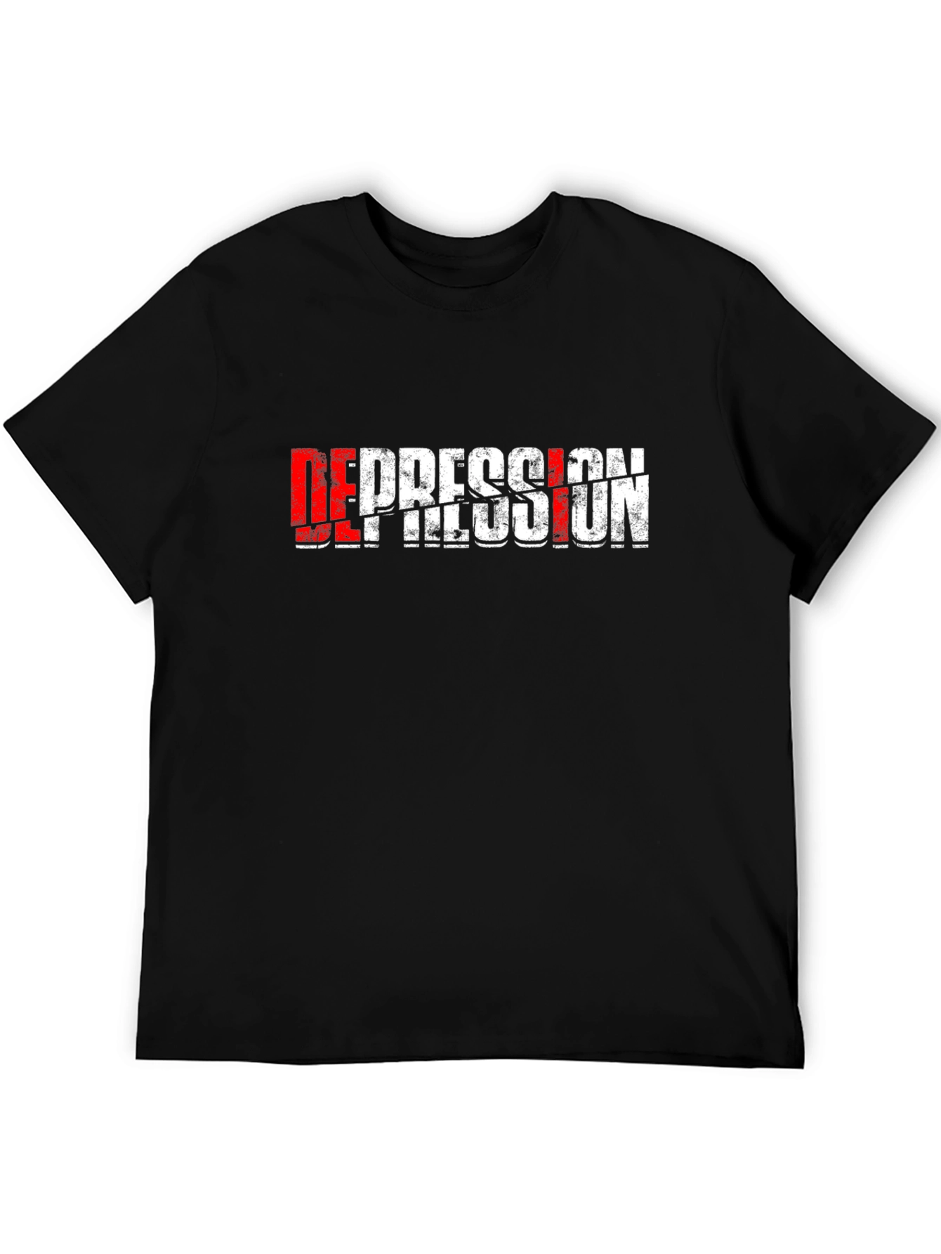 Distressed Depression Graphic T-Shirt