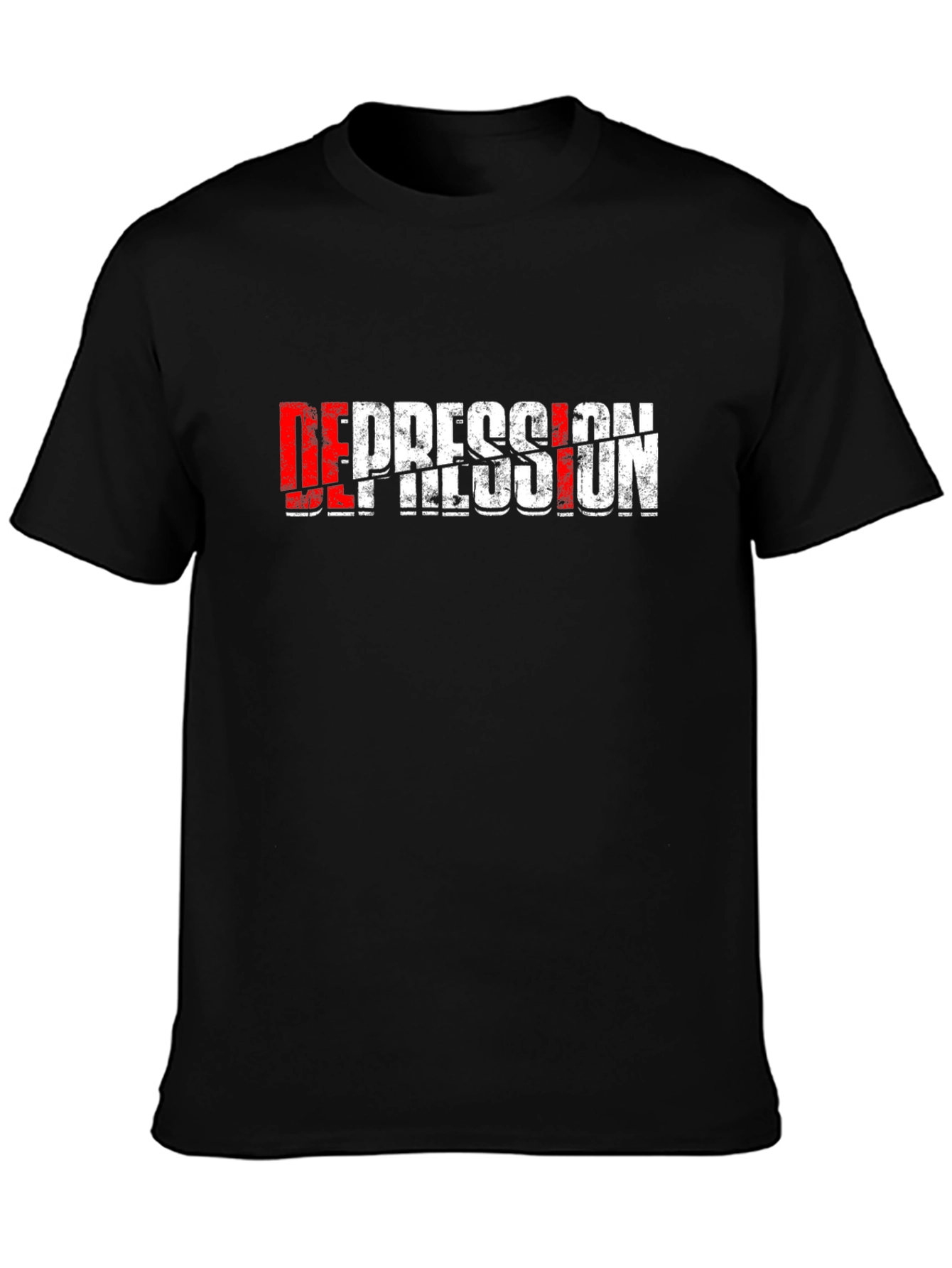 Distressed Depression Graphic T-Shirt