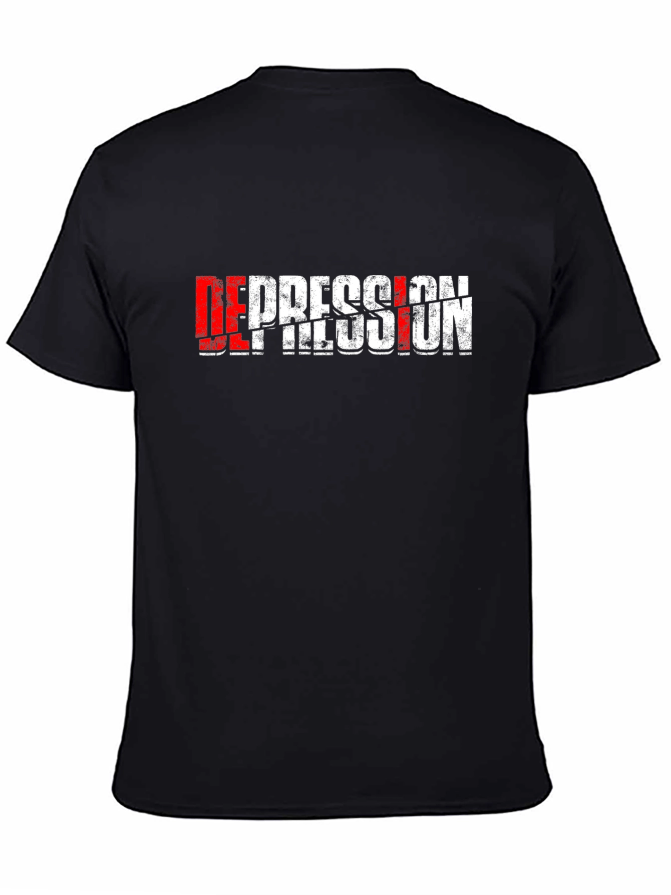 Distressed Depression Graphic T-Shirt