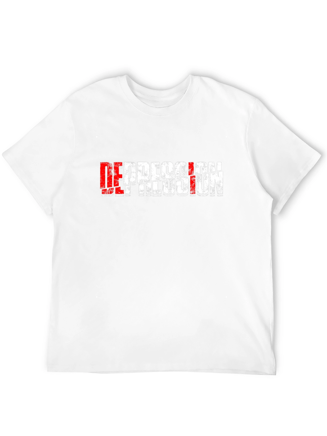 Distressed Depression Graphic T-Shirt