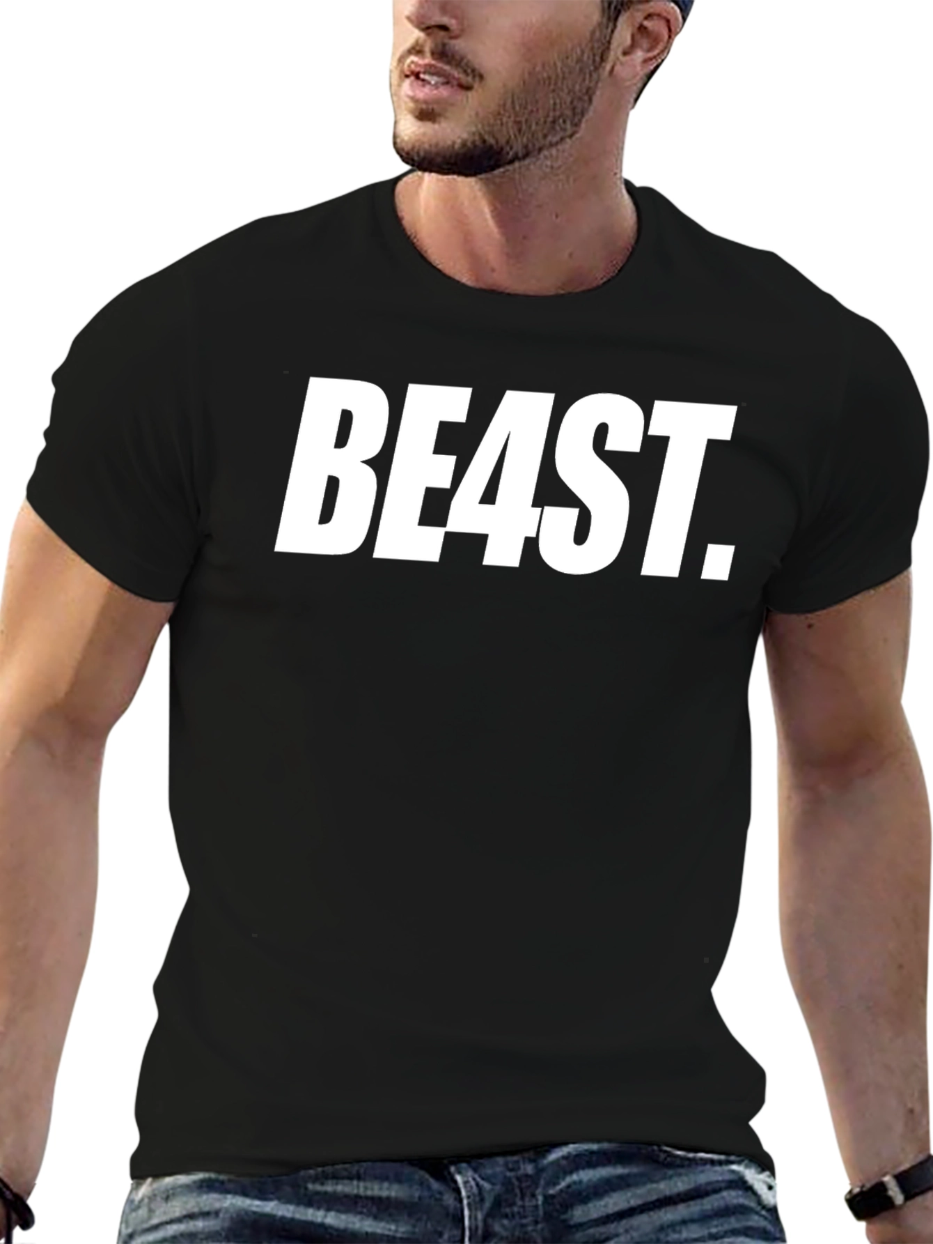 BE4ST. Graphic T-Shirt Black