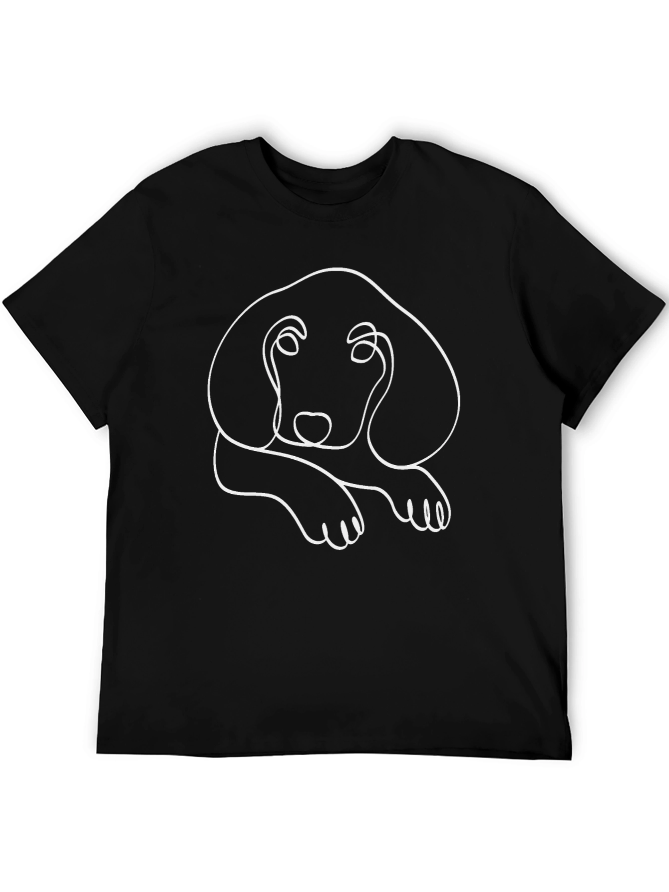 Dog Lovers Line Art T-Shirt