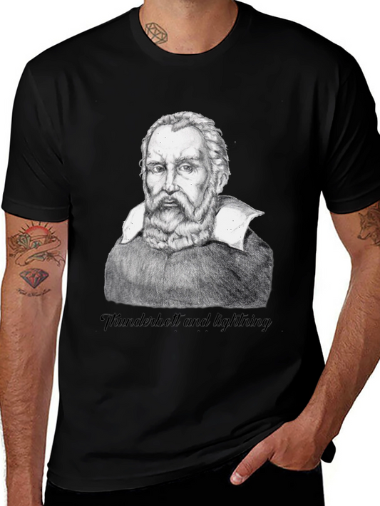 Galileo Portrait T-Shirt - Thunderbolt and lightning