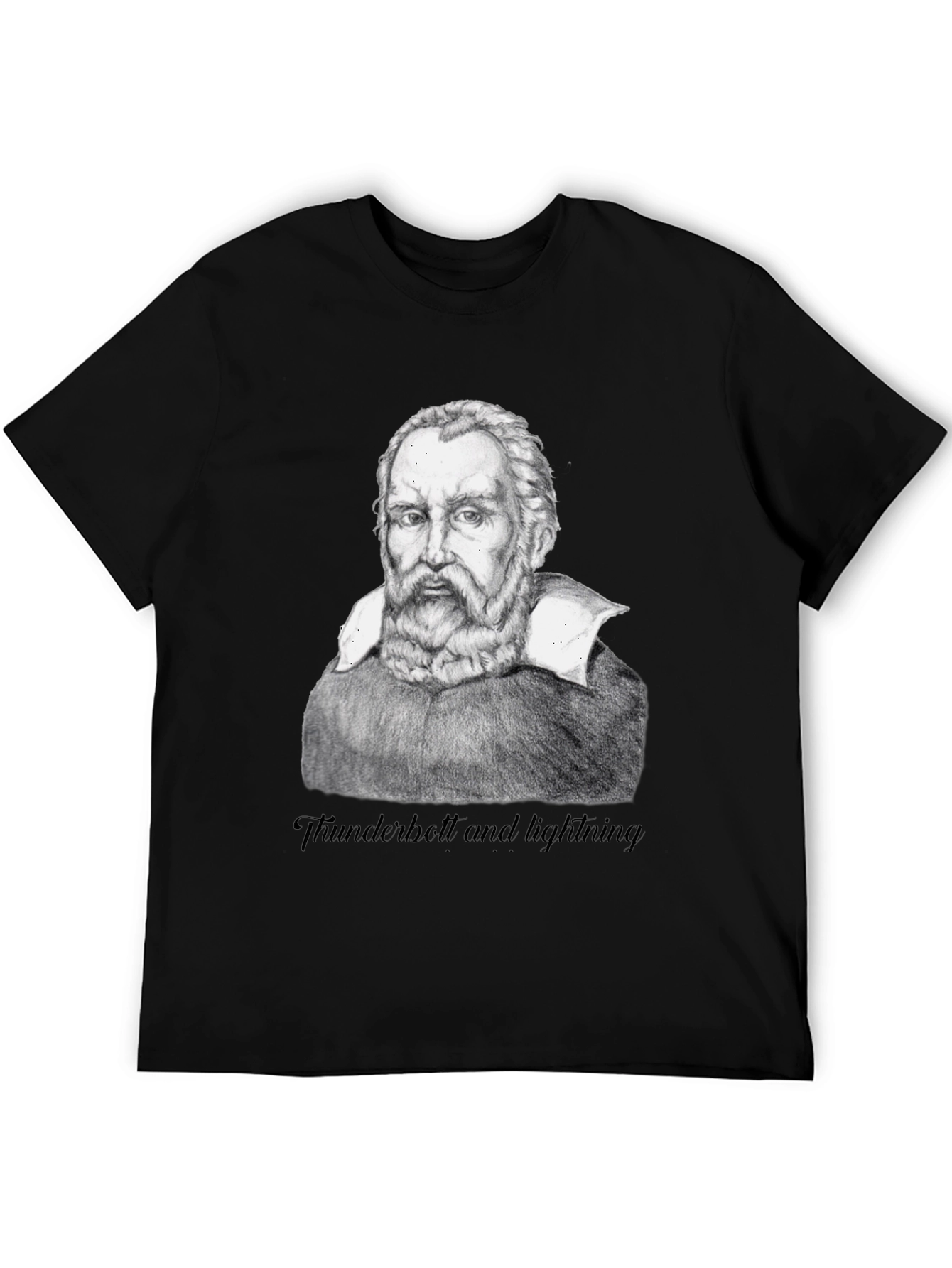 Galileo Portrait T-Shirt - Thunderbolt and lightning