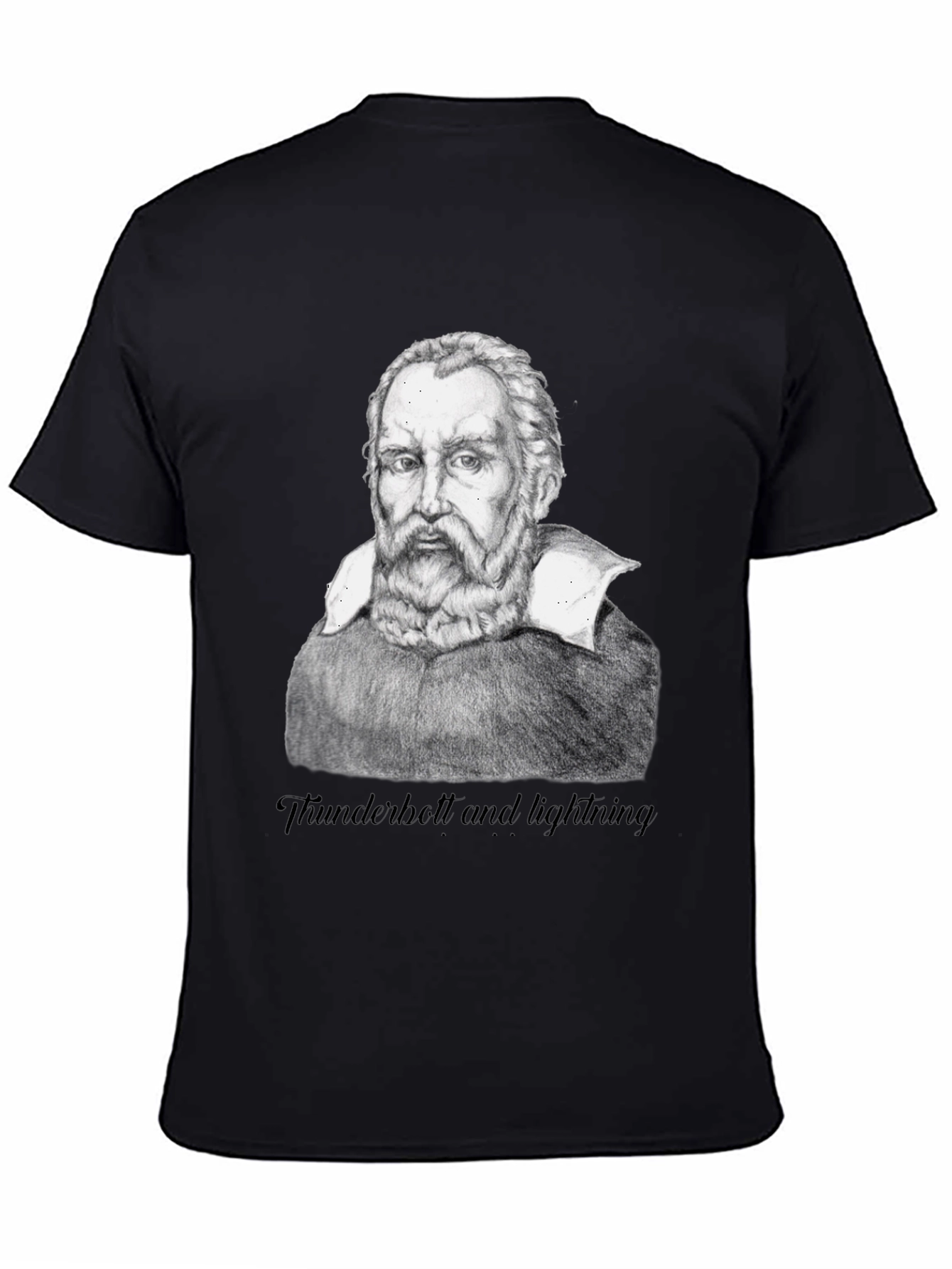 Galileo Portrait T-Shirt - Thunderbolt and lightning