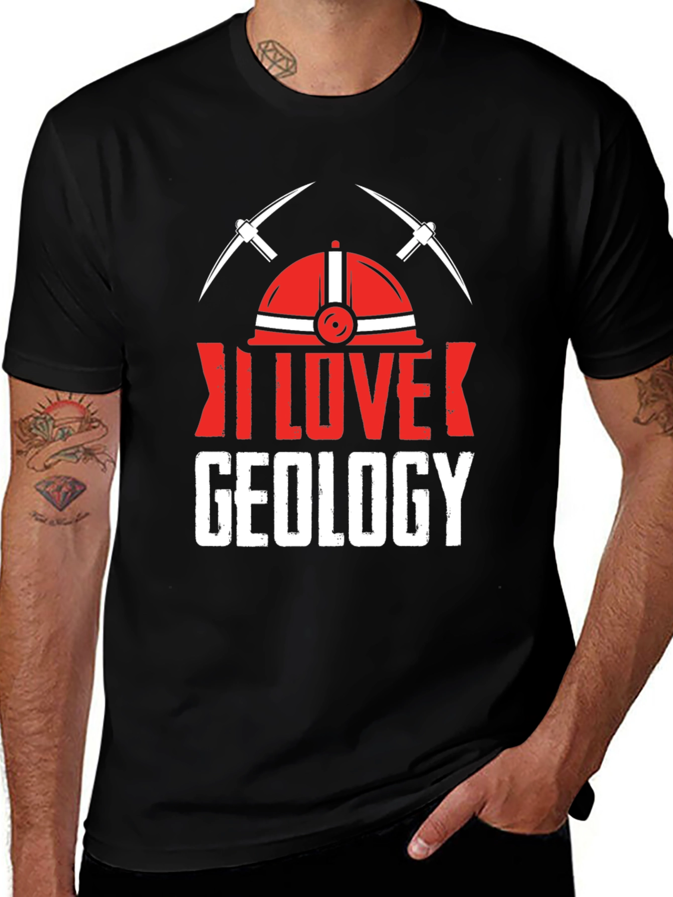I Love Geology T-Shirt - Geologist Miner Graphic Tee