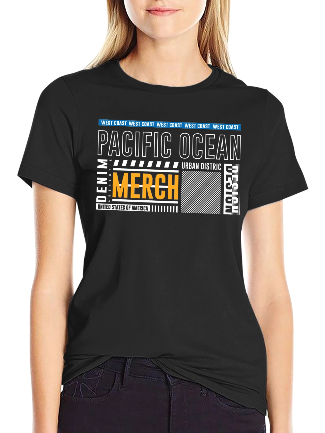 Pacific Ocean Graphic Print T-Shirt