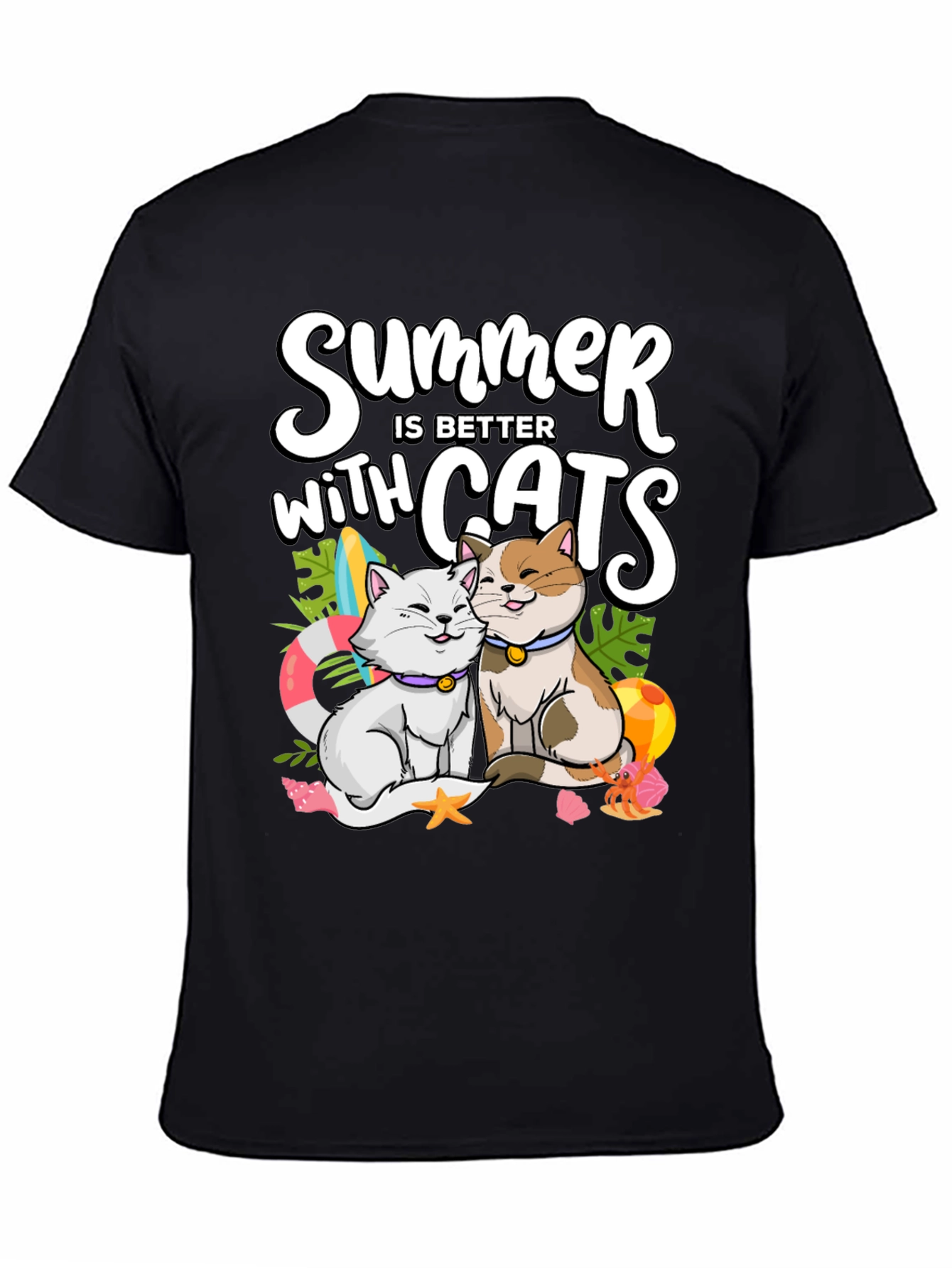 Summer Cats T-Shirt: Better with Cats!