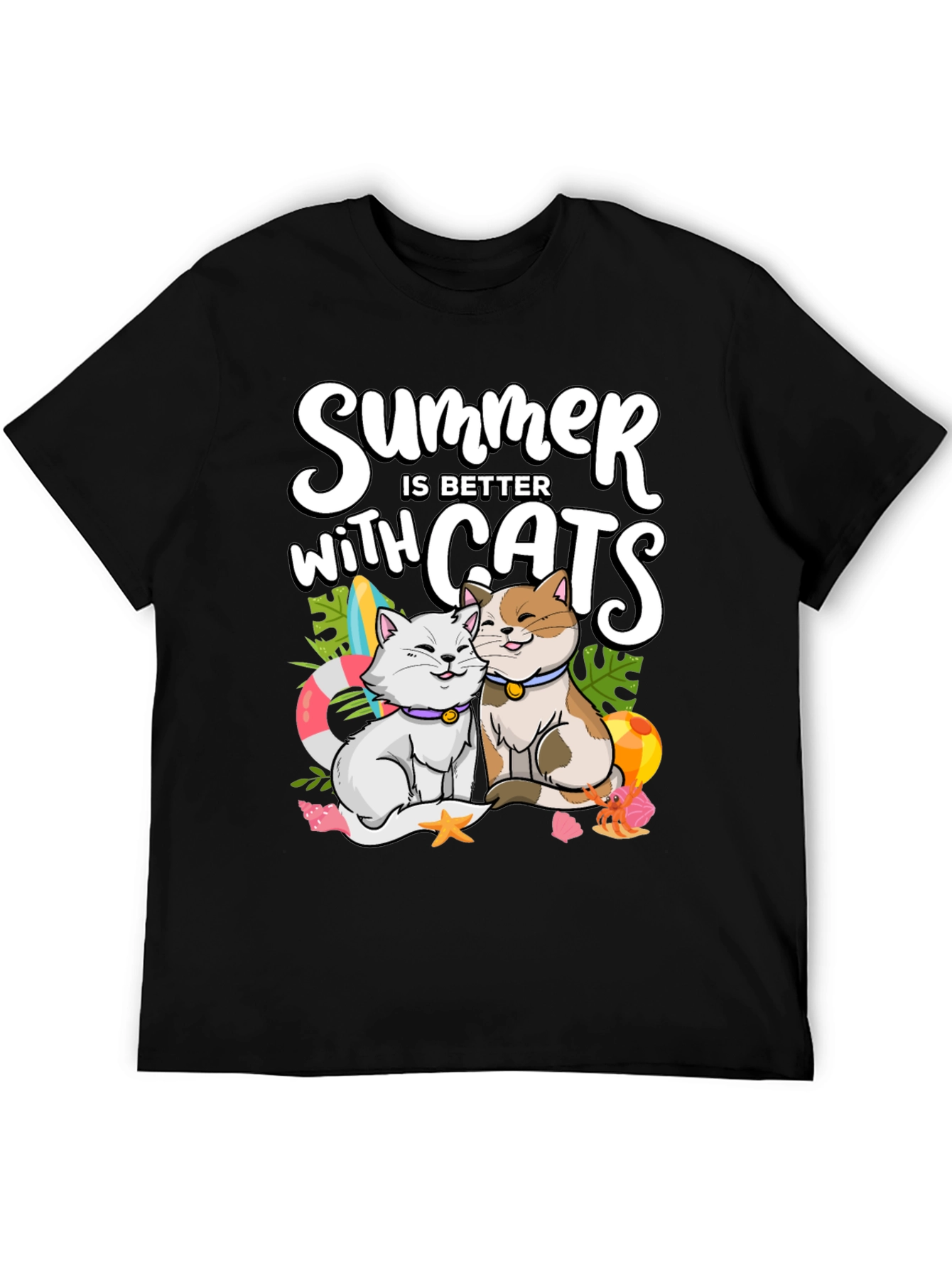 Summer Cats T-Shirt: Better with Cats!