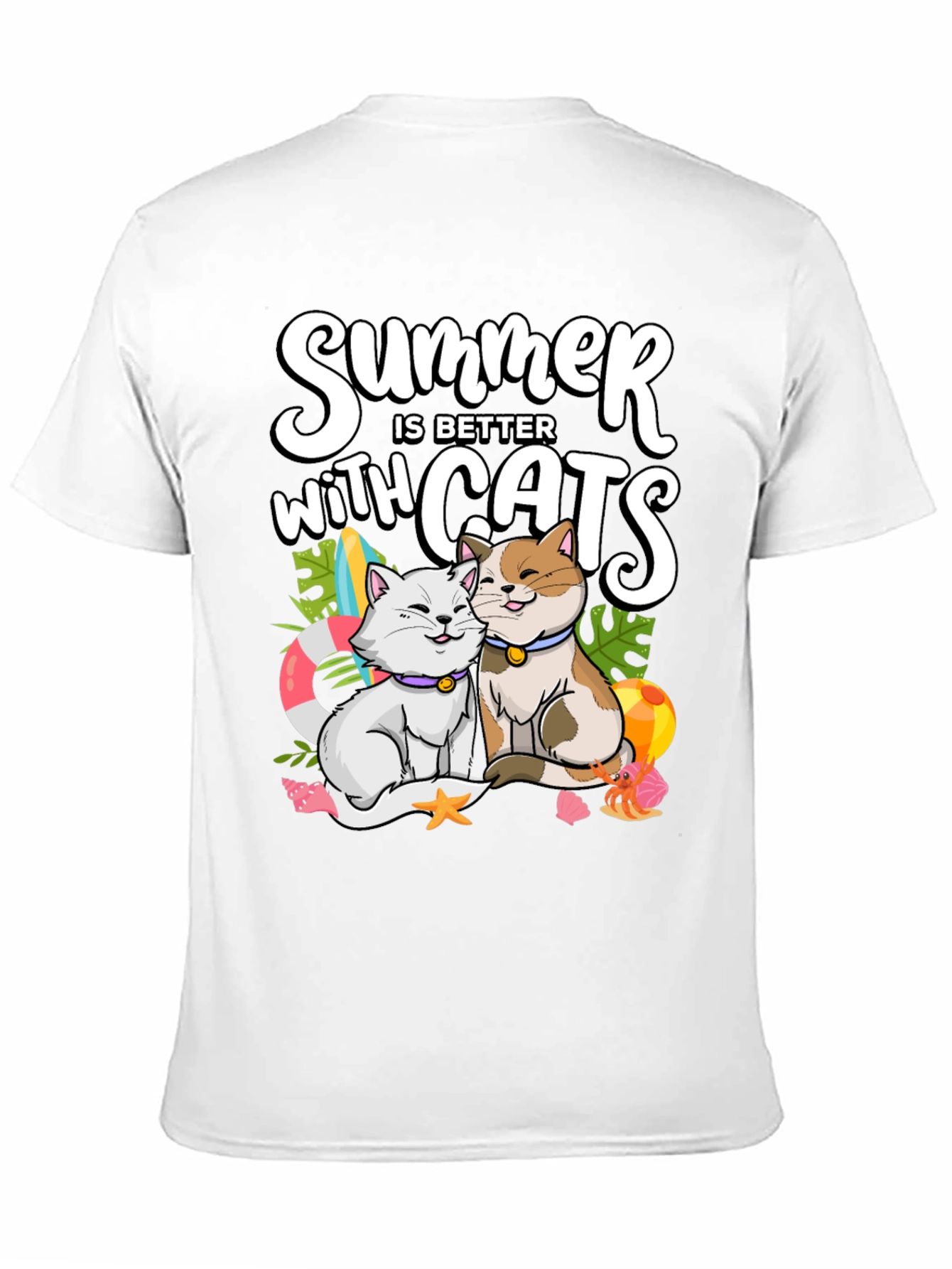 Summer Cats T-Shirt: Better with Cats!