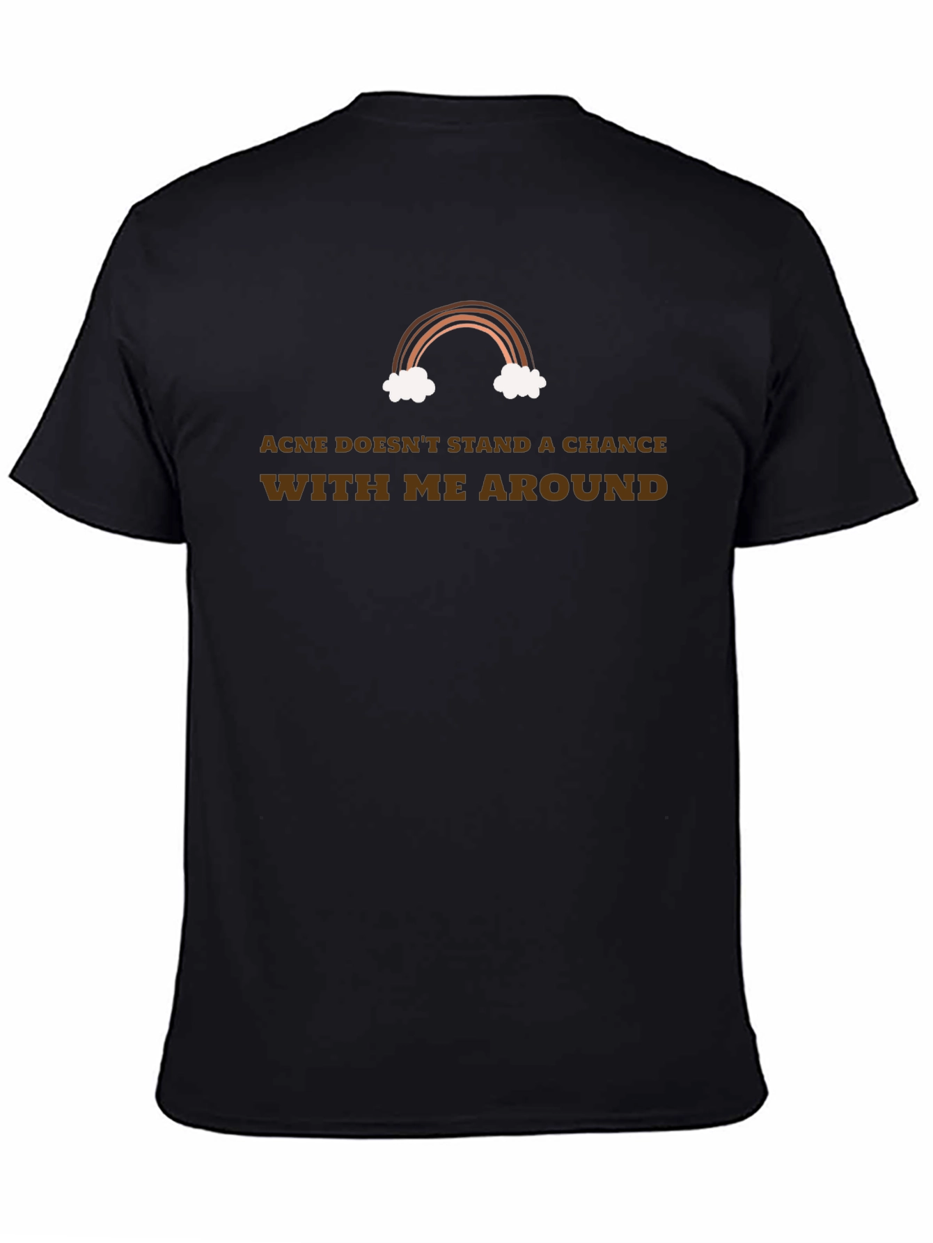 Acne Doesnt Stand a Chance Black Tee