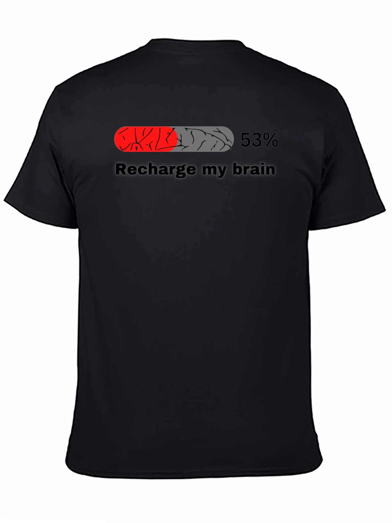 Recharge My Brain T-Shirt - Funny Novelty Tee