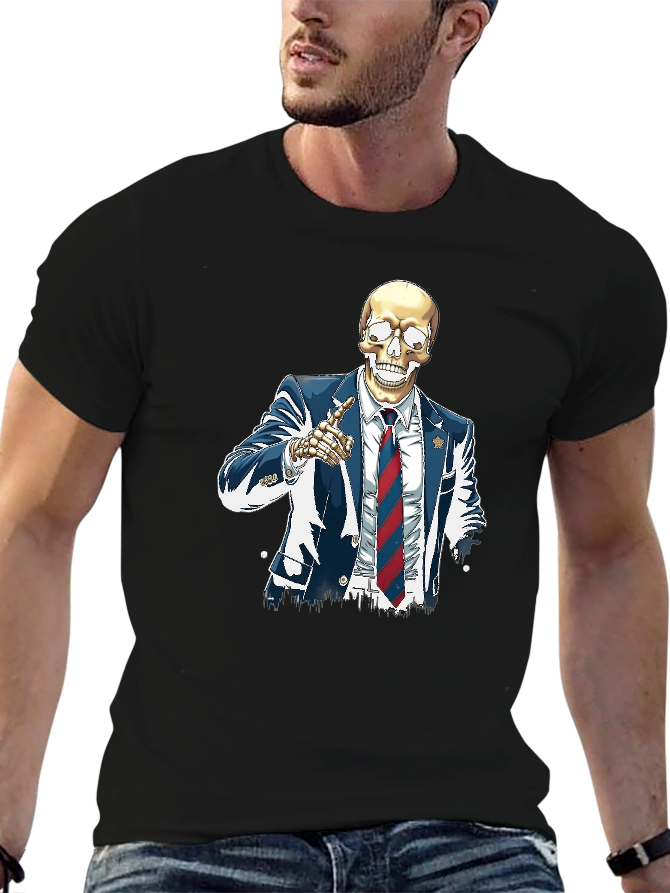 Skeleton Suit Graphic T-Shirt