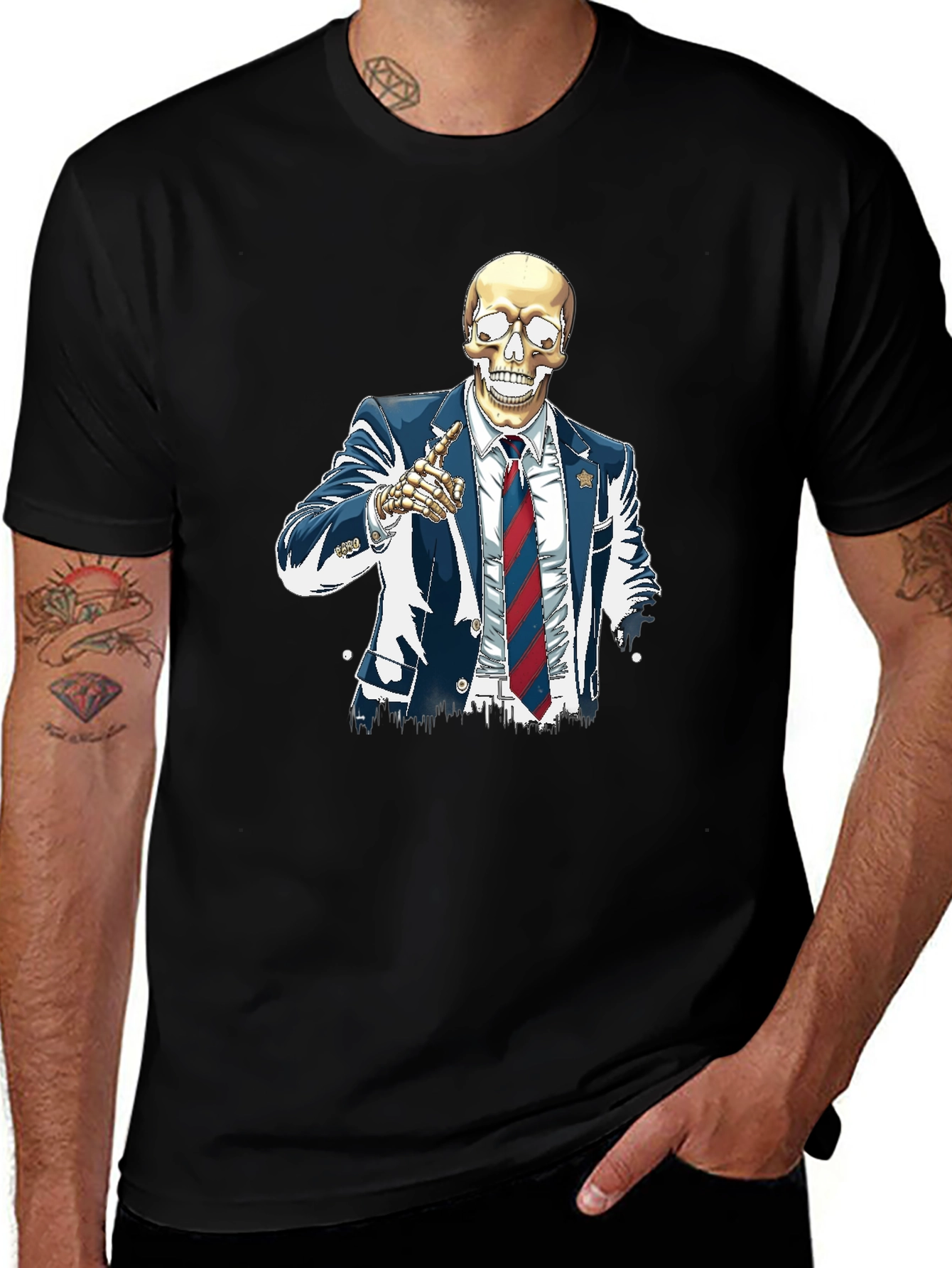 Skeleton Suit Graphic T-Shirt