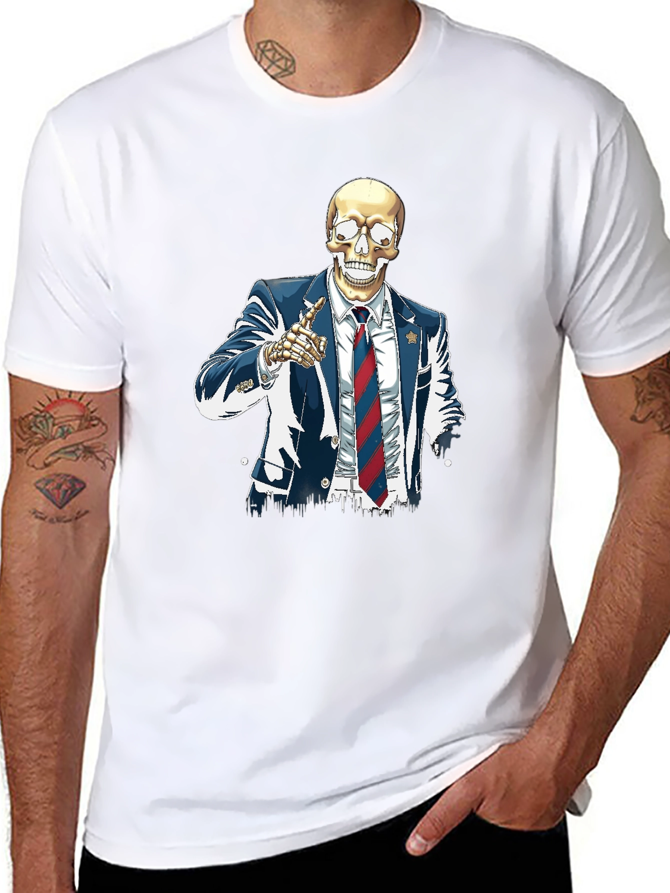 Skeleton Suit Graphic T-Shirt