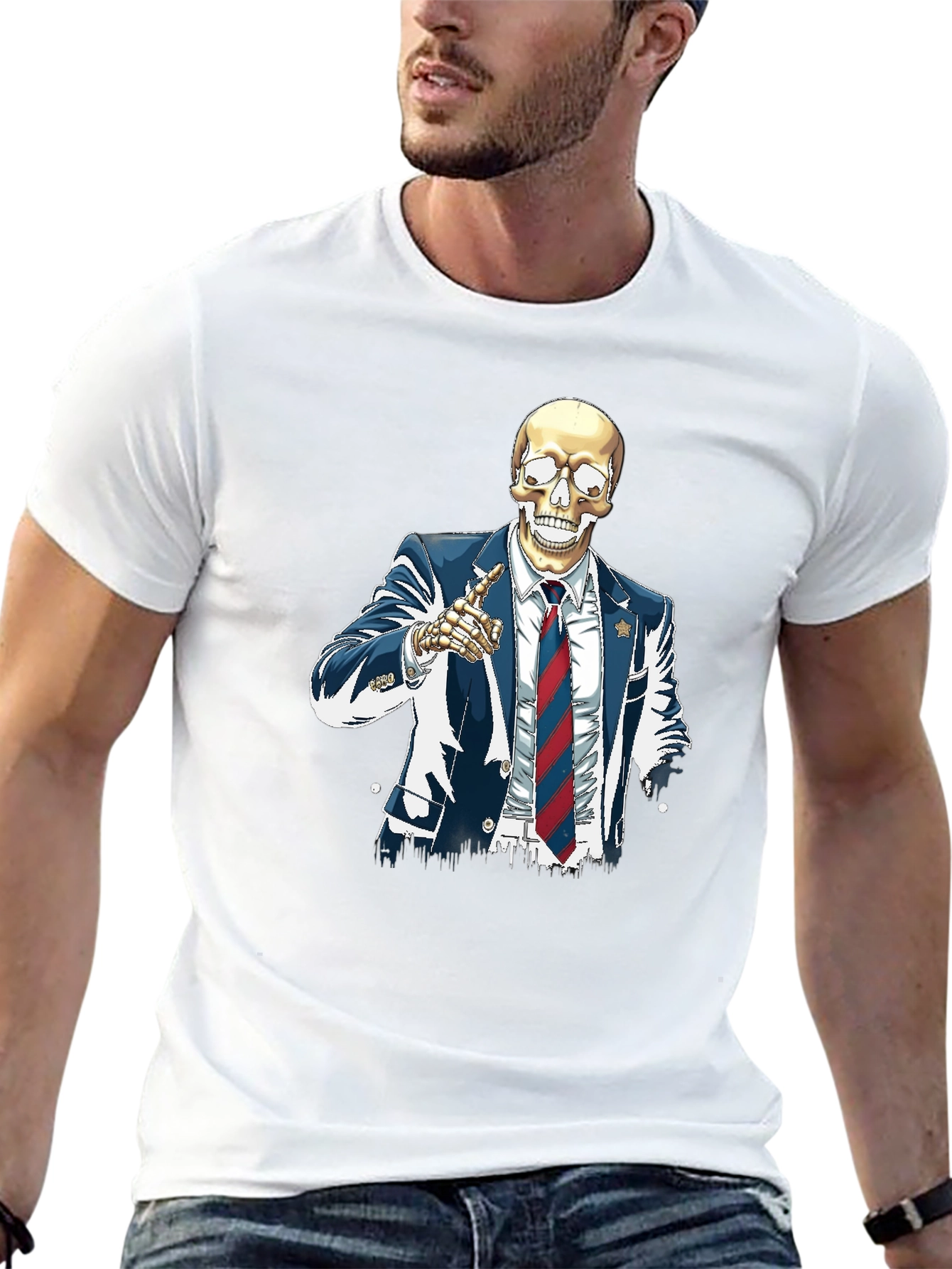 Skeleton Suit Graphic T-Shirt