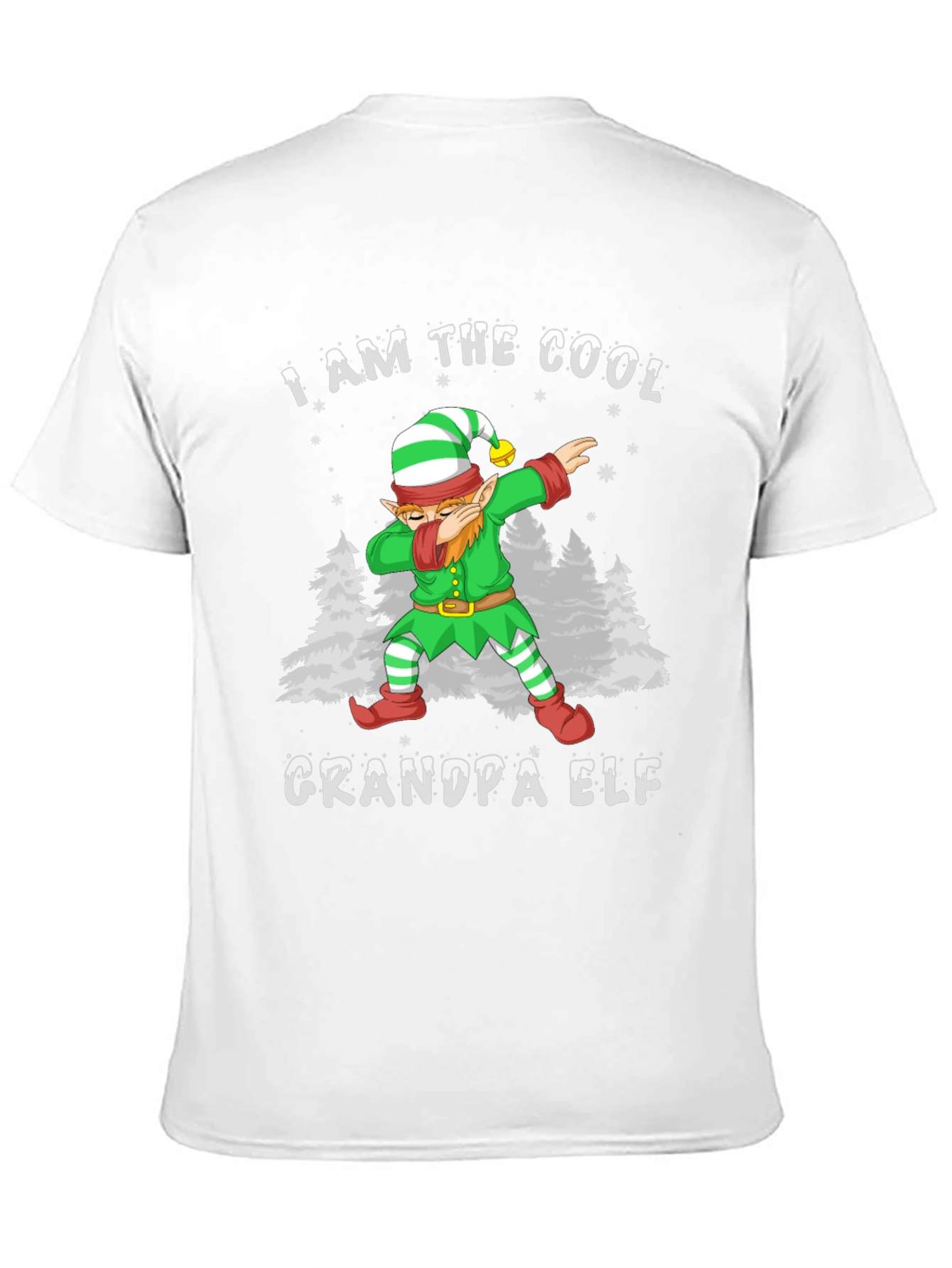 Cool Grandpa Elf Dabbing Christmas T-Shirt