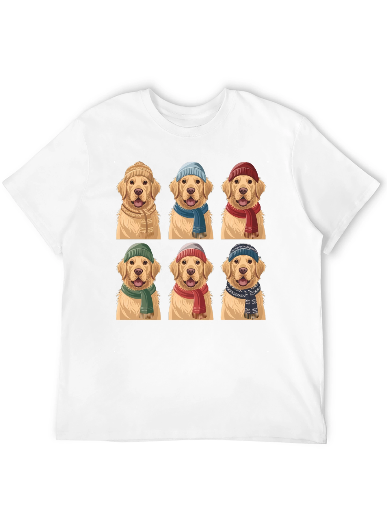Golden Retriever Hats & Scarves T-Shirt