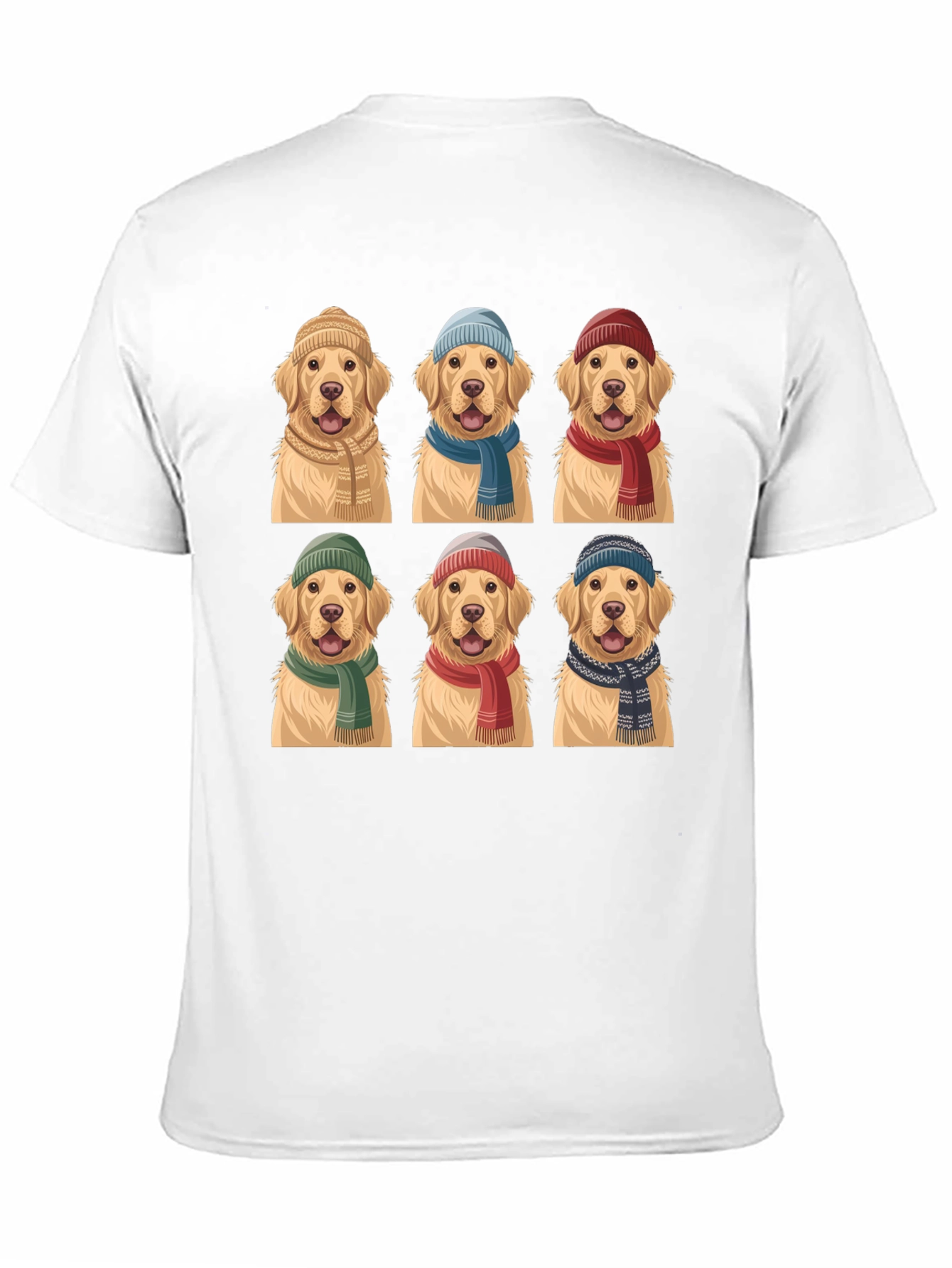 Golden Retriever Hats & Scarves T-Shirt