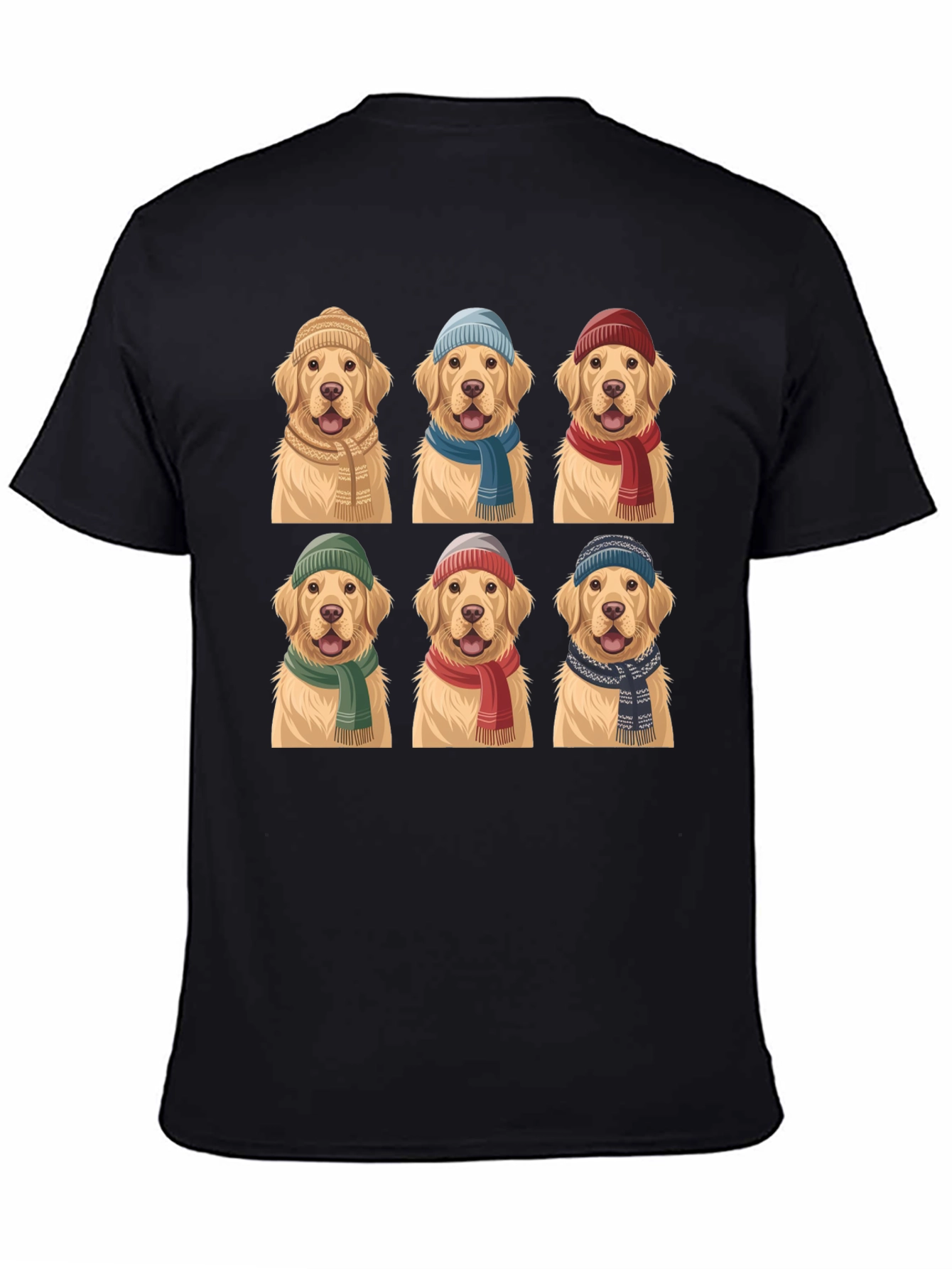 Golden Retriever Hats & Scarves T-Shirt