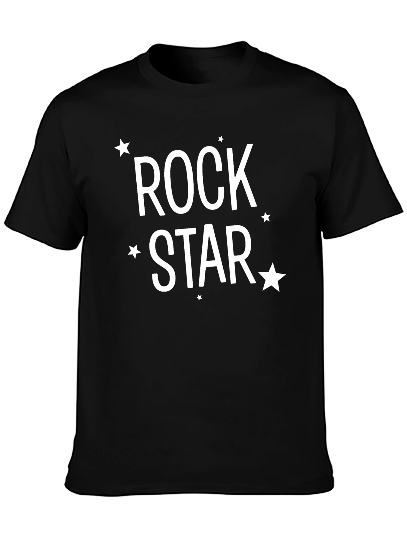 Rock Star Graphic Tee - Trendy Crew Neck T-Shirt