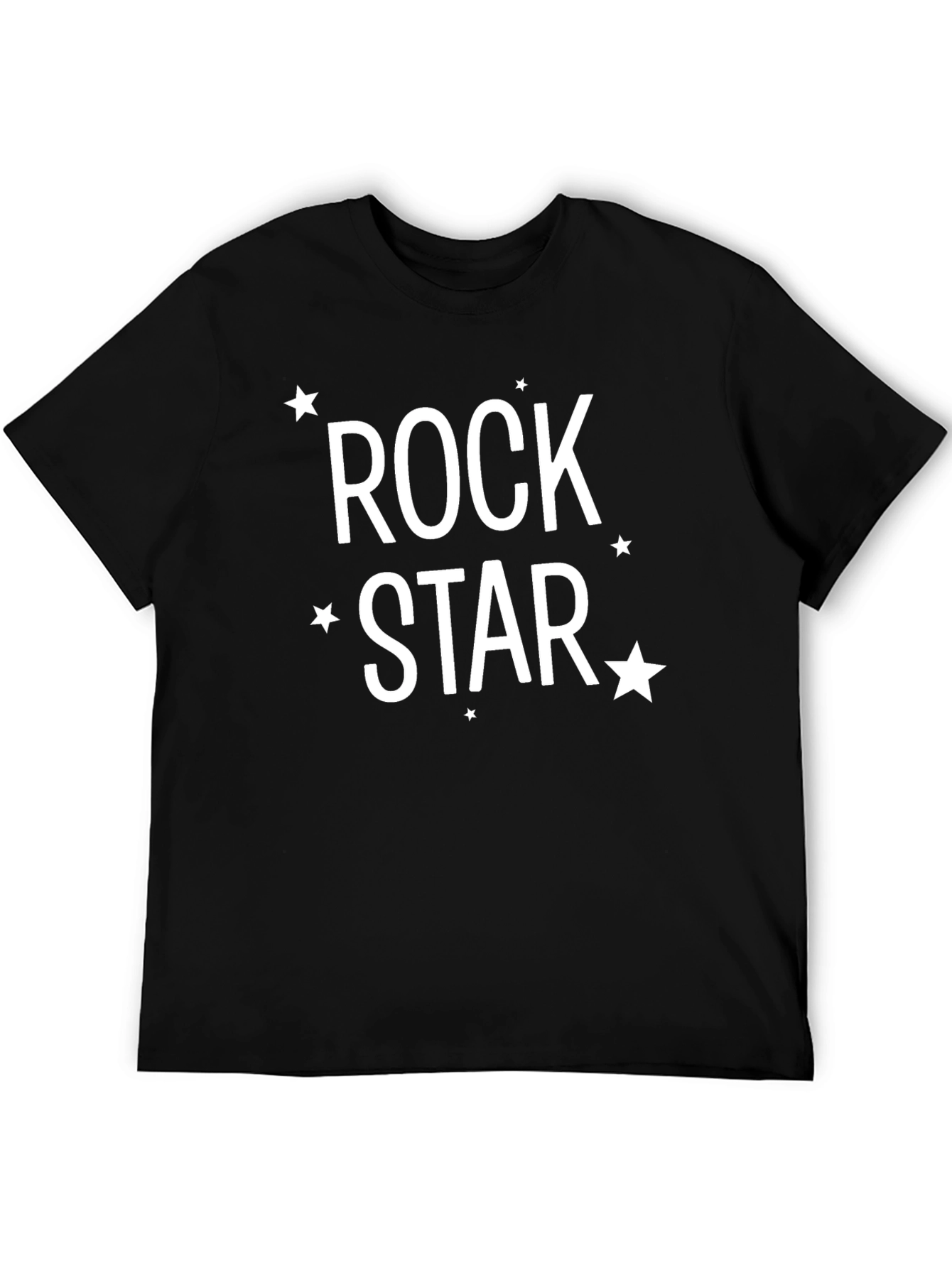 Rock Star Graphic Tee - Trendy Crew Neck T-Shirt