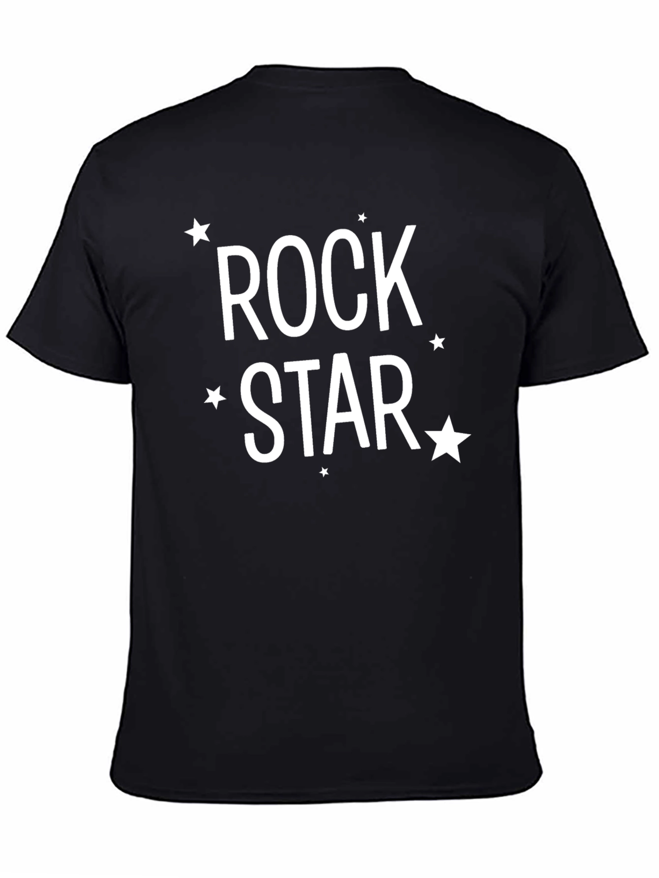 Rock Star Graphic Tee - Trendy Crew Neck T-Shirt