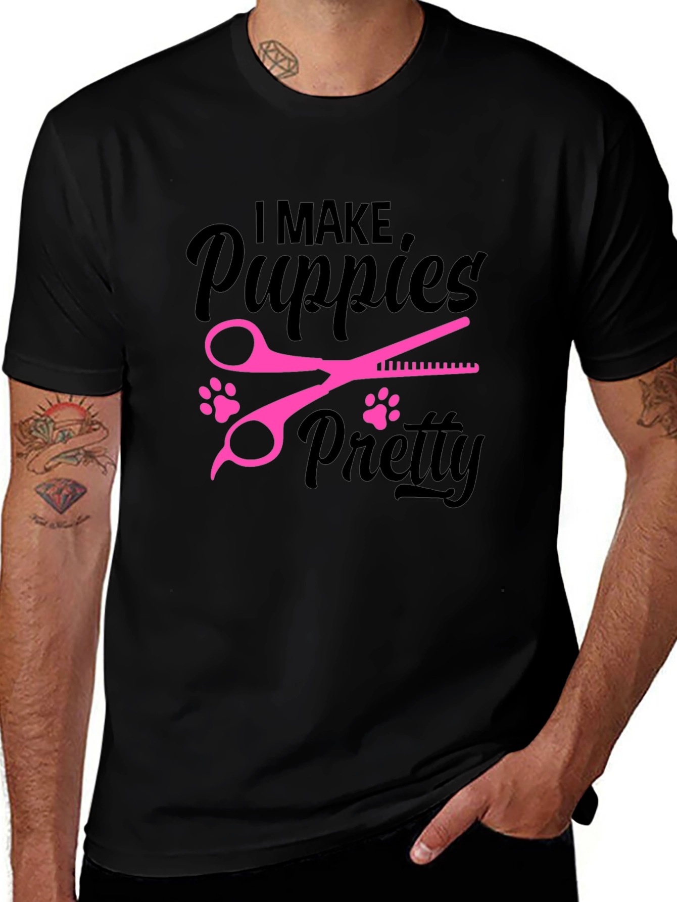 Puppy Groomer T-Shirt - I Make Puppies Pretty