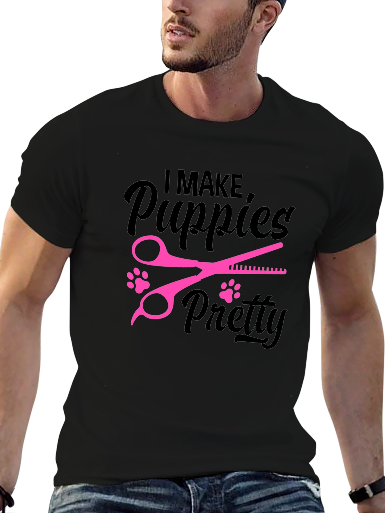 Puppy Groomer T-Shirt - I Make Puppies Pretty