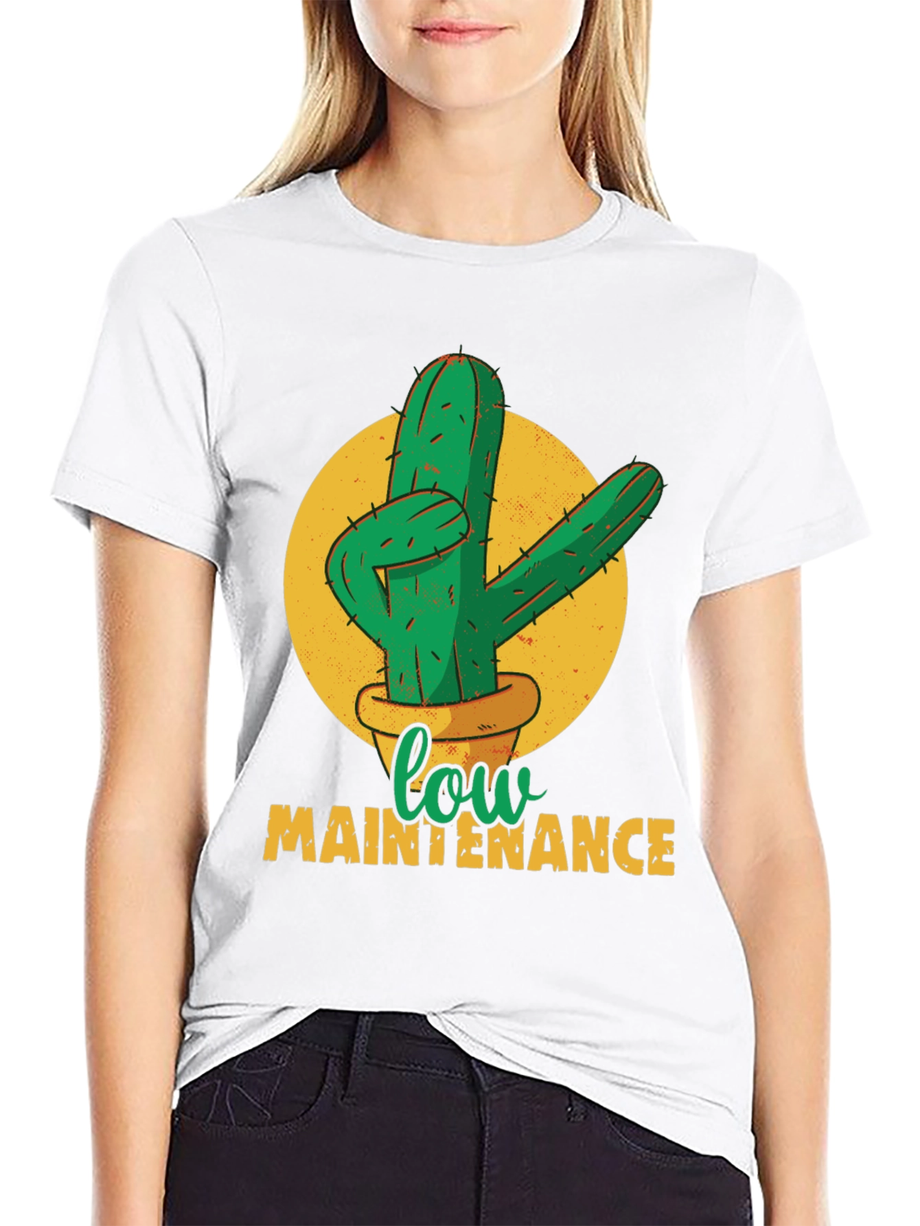 Low Maintenance Cactus Graphic Tee - Unisex