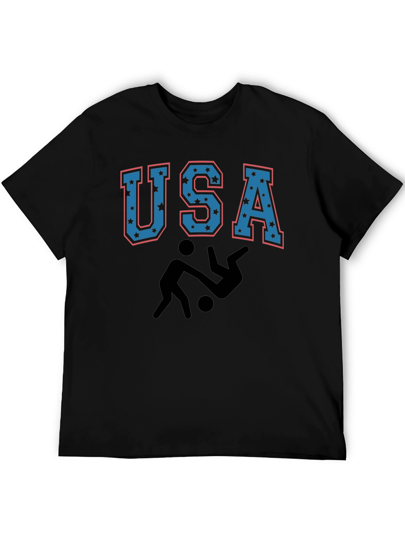 USA Wrestling Graphic Black T-Shirt