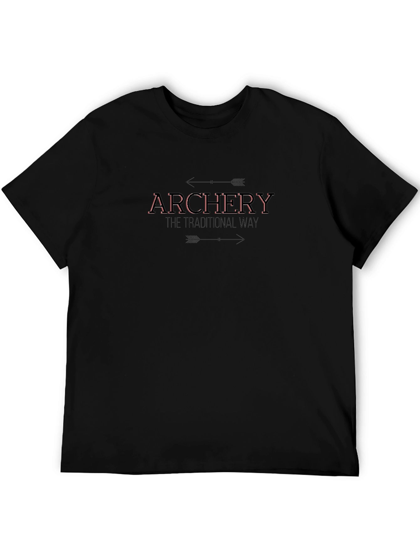 Archery Traditional Way Black T-Shirt