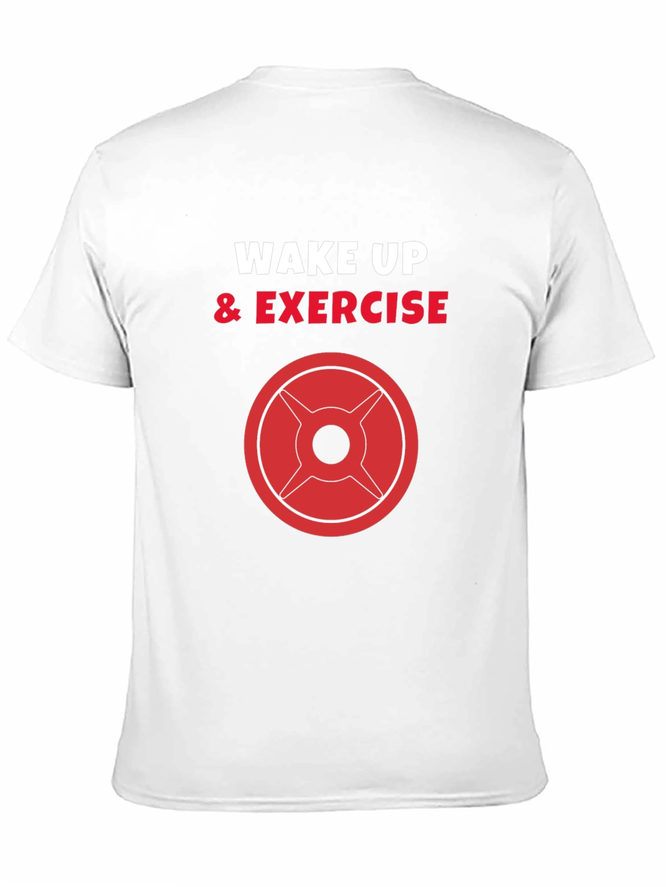 Wake Up & Exercise Black Graphic Tee
