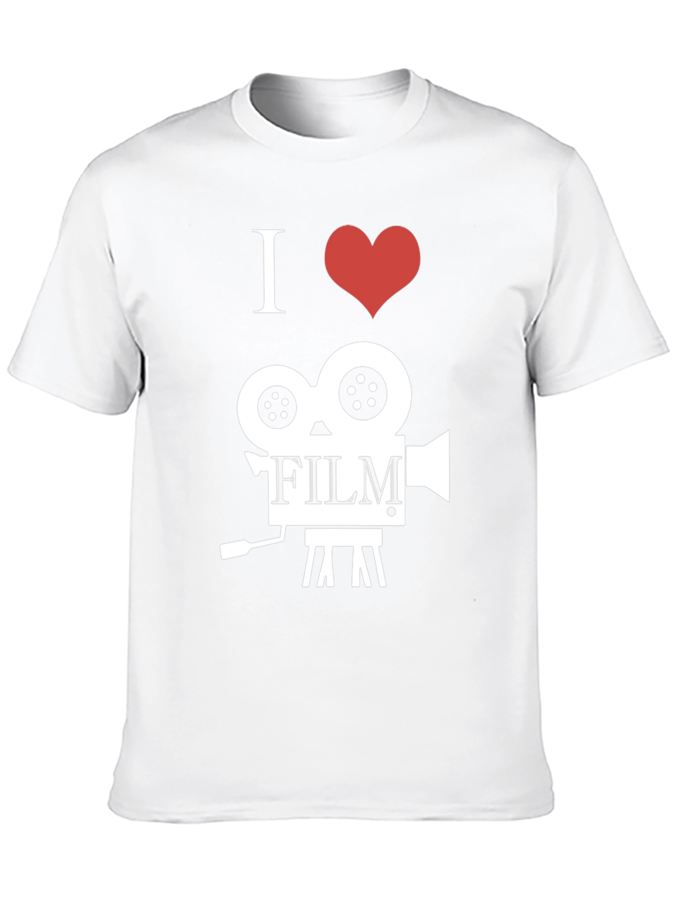 I Heart Film Camera Black Graphic Tee