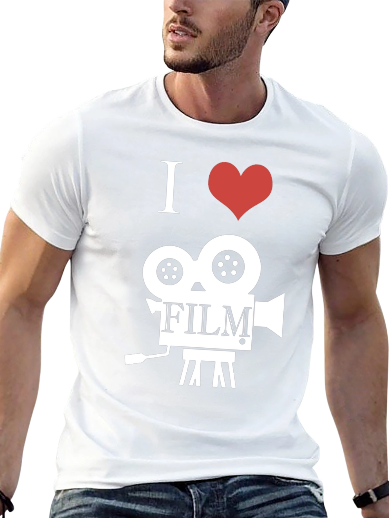 I Heart Film Camera Black Graphic Tee