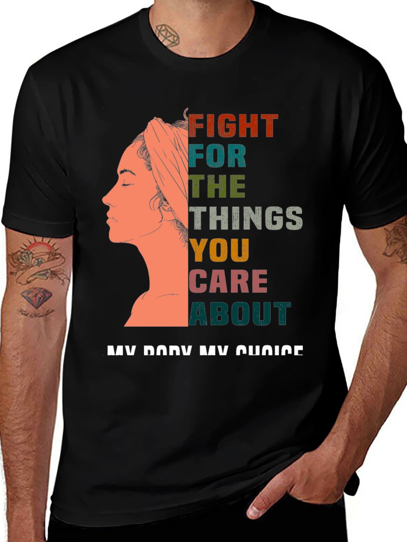 Feminist Statement T-Shirt - My Body My Choice