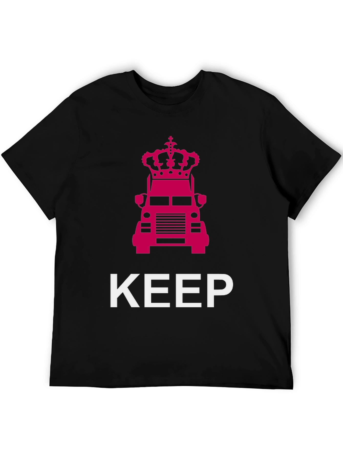 Keep Truckin Crown Graphic Tee - Black