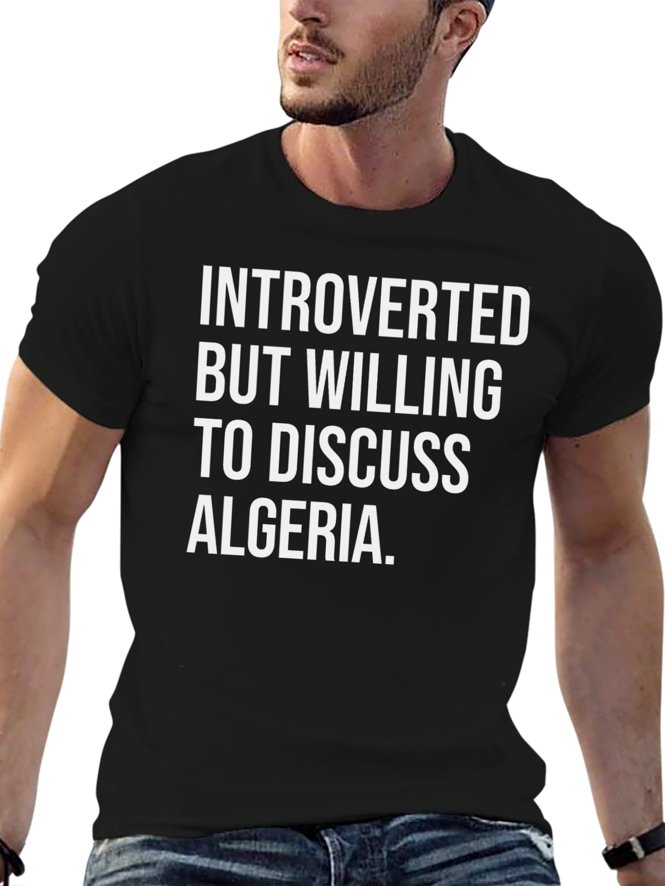 Introverted Algeria Graphic Tee - Soft Cotton T-Shirt