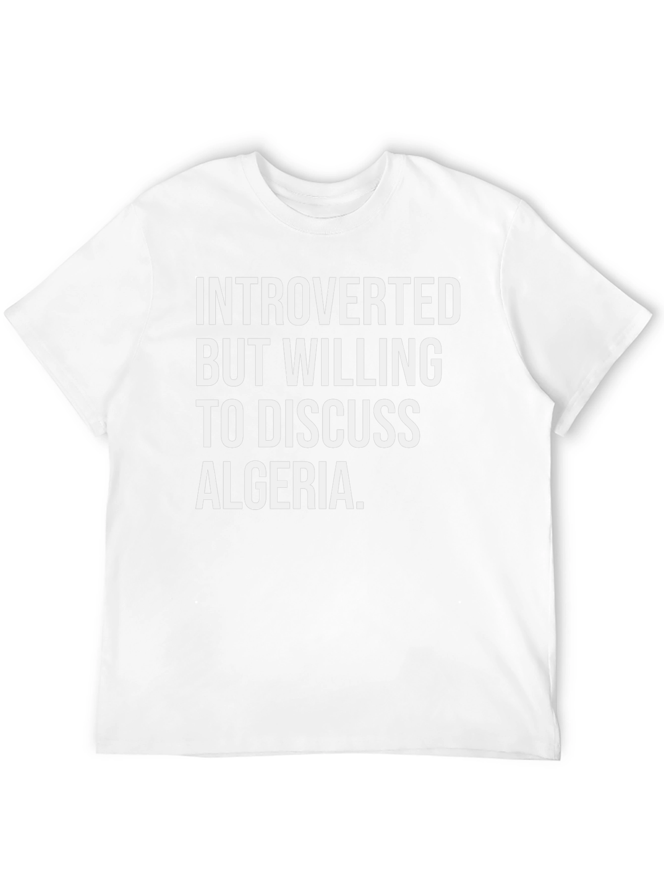 Introverted Algeria Graphic Tee - Soft Cotton T-Shirt