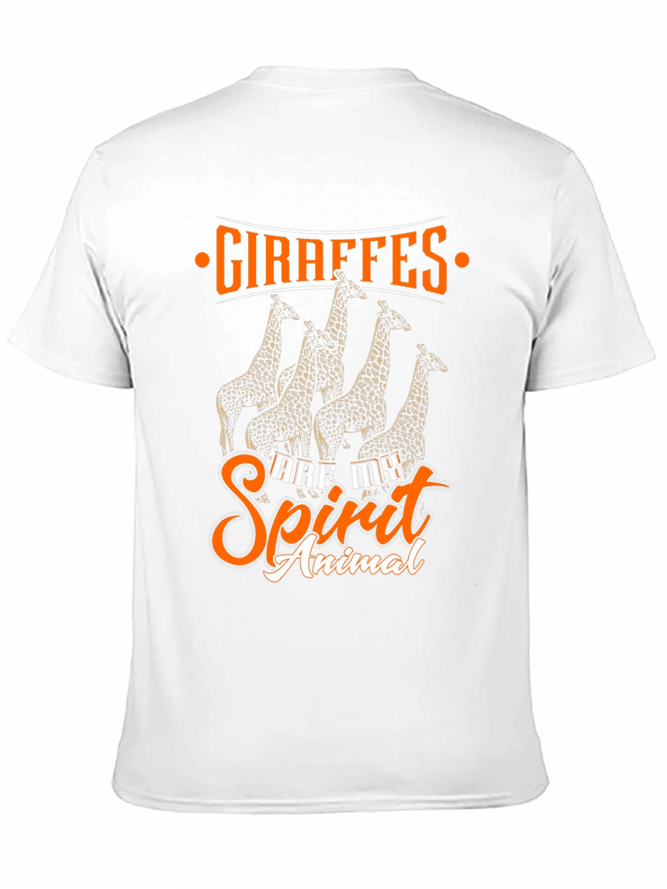 Giraffe Spirit Animal Black Graphic Tee