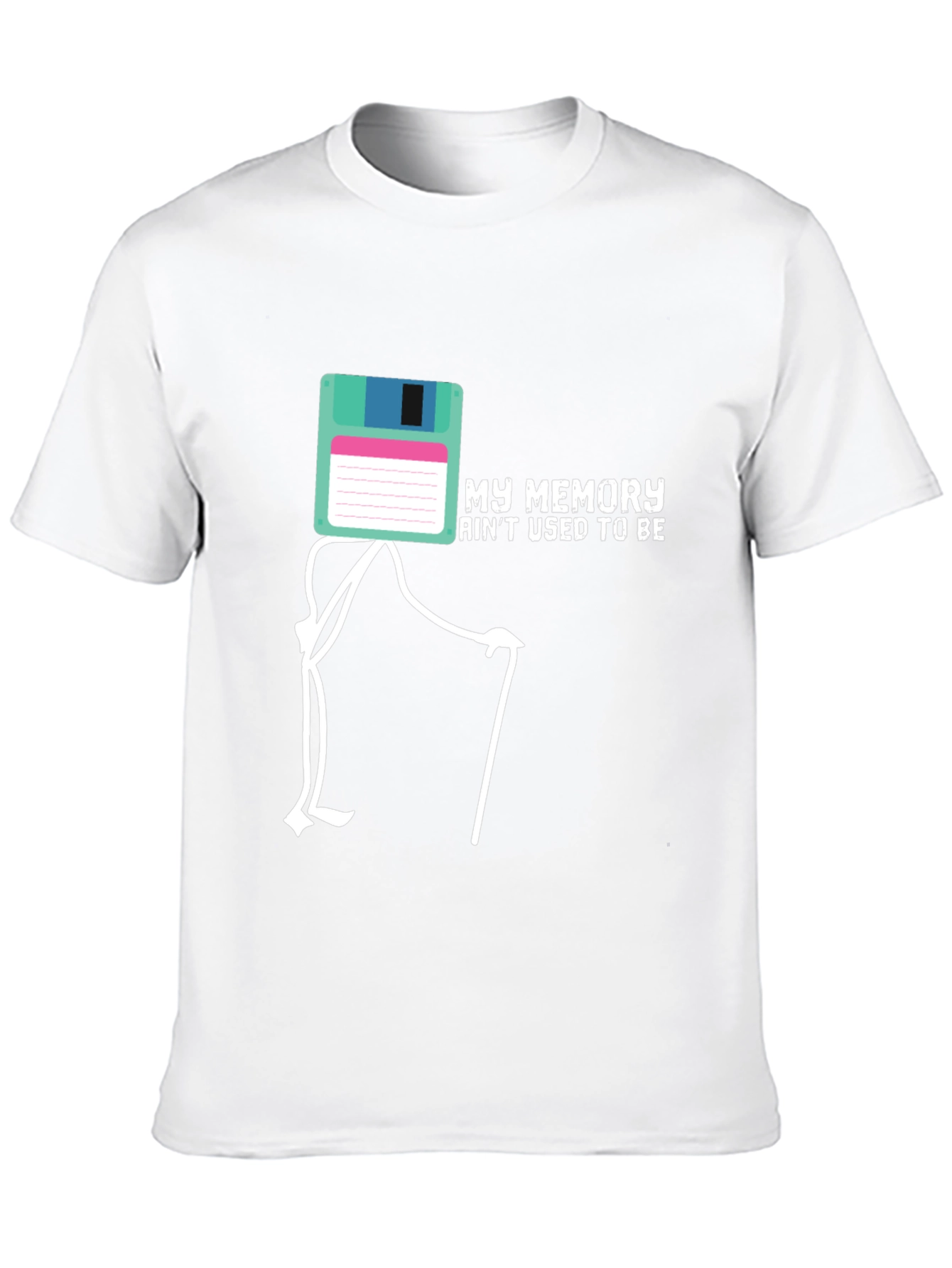 Funny Memory Floppy Disk Black T-Shirt