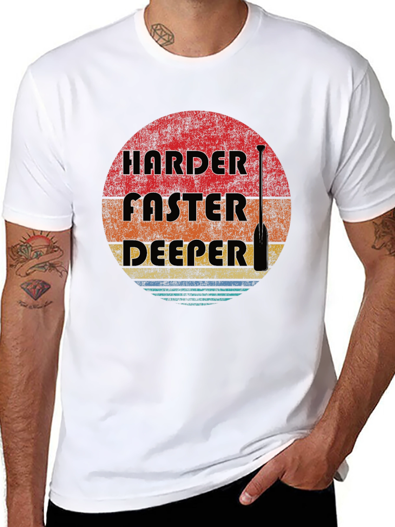 Harder Faster Deeper Paddle Graphic Tee