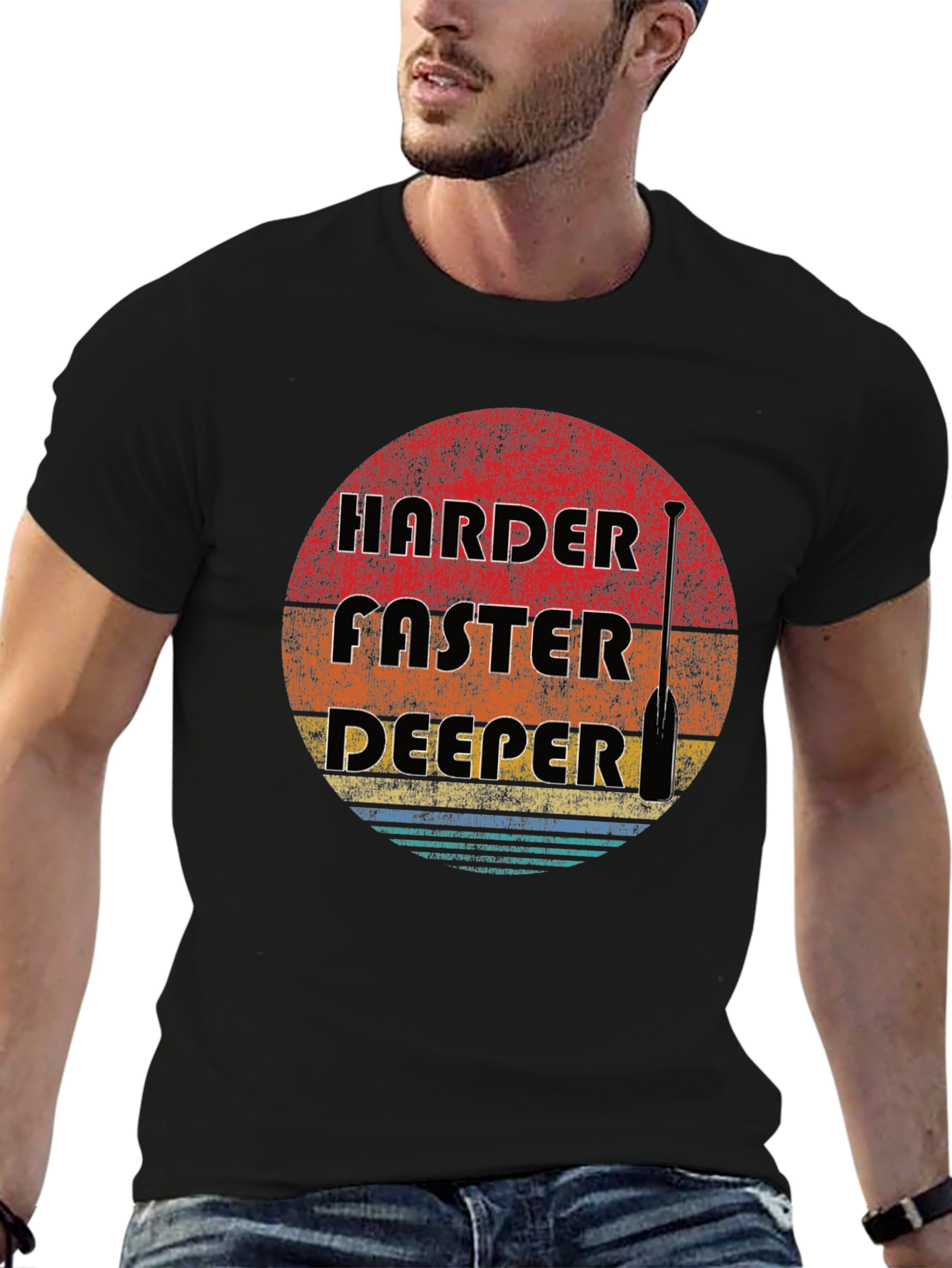 Harder Faster Deeper Paddle Graphic Tee
