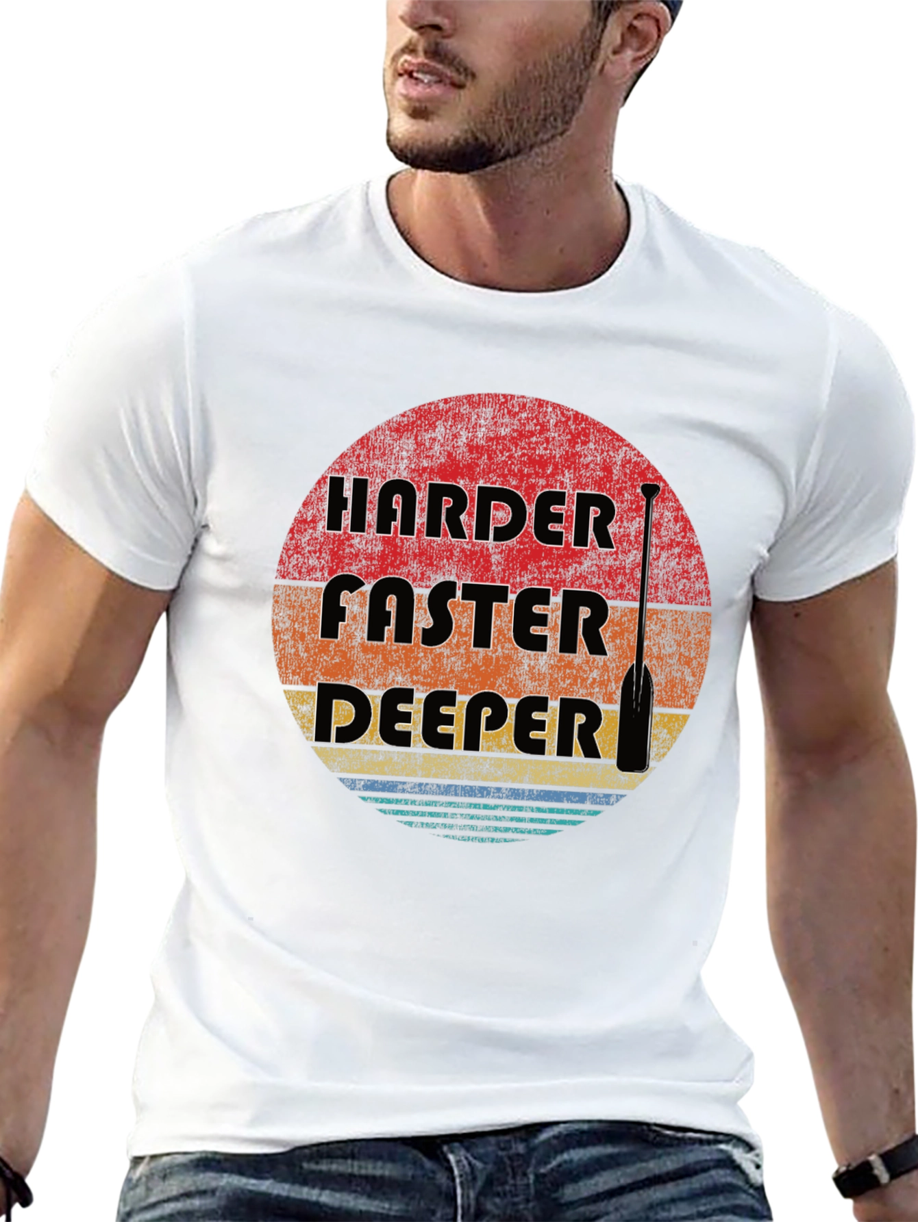 Harder Faster Deeper Paddle Graphic Tee