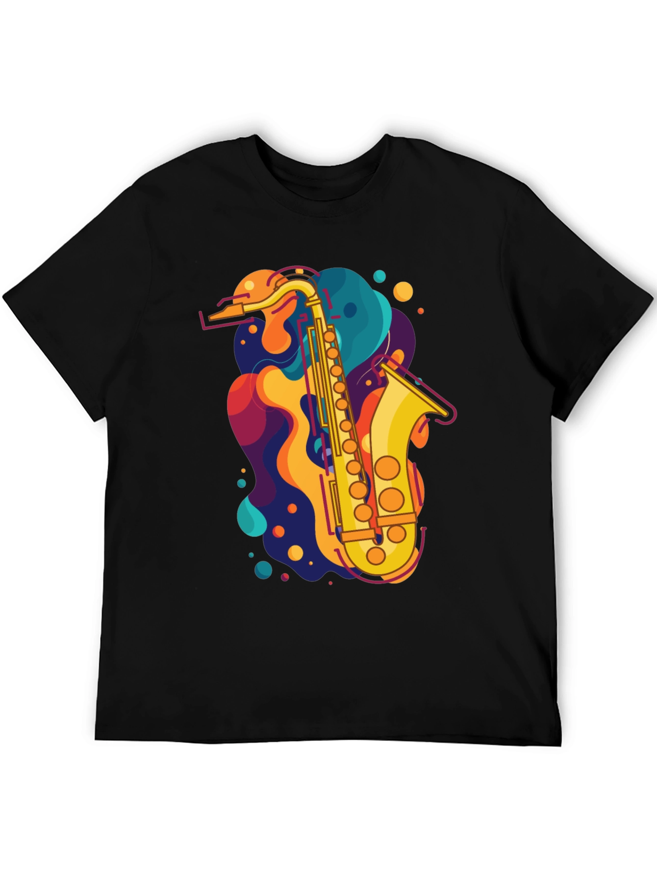Saxophone Graphic Tee - Music Lovers T-Shirt