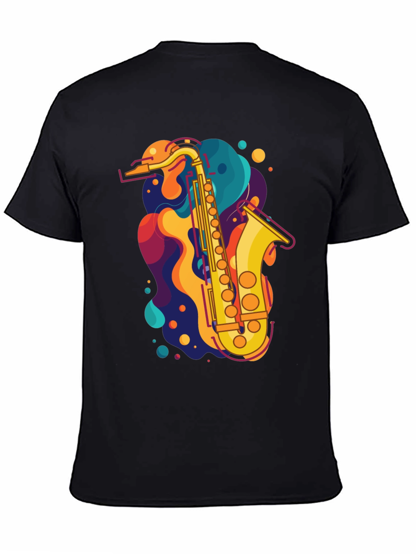 Saxophone Graphic Tee - Music Lovers T-Shirt
